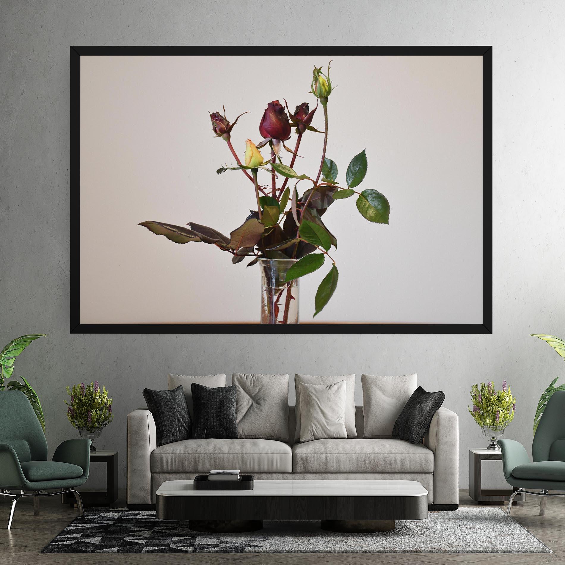 Tablou Canvas Roses Vase mockup 7