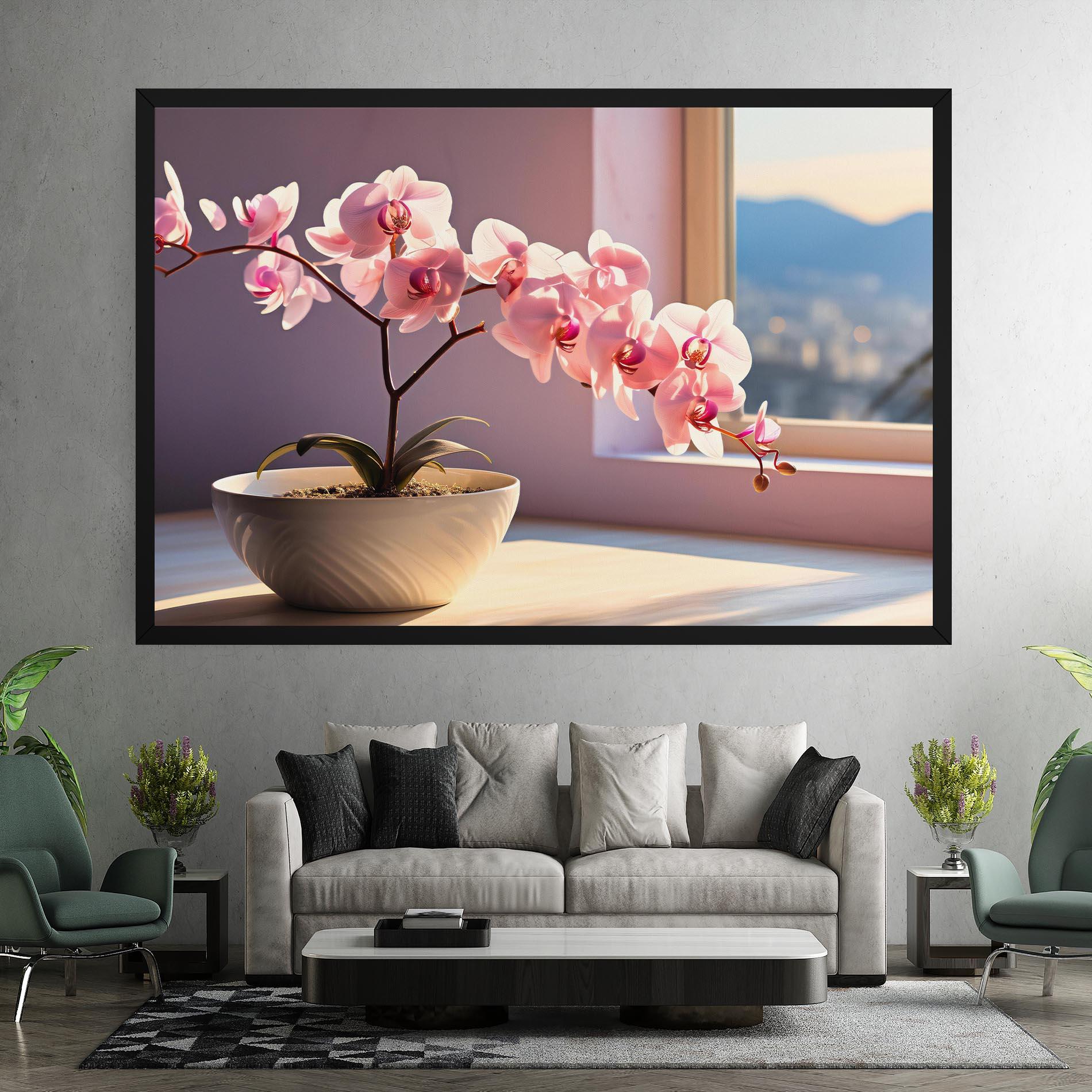 Tablou Canvas Window Vase mockup 7