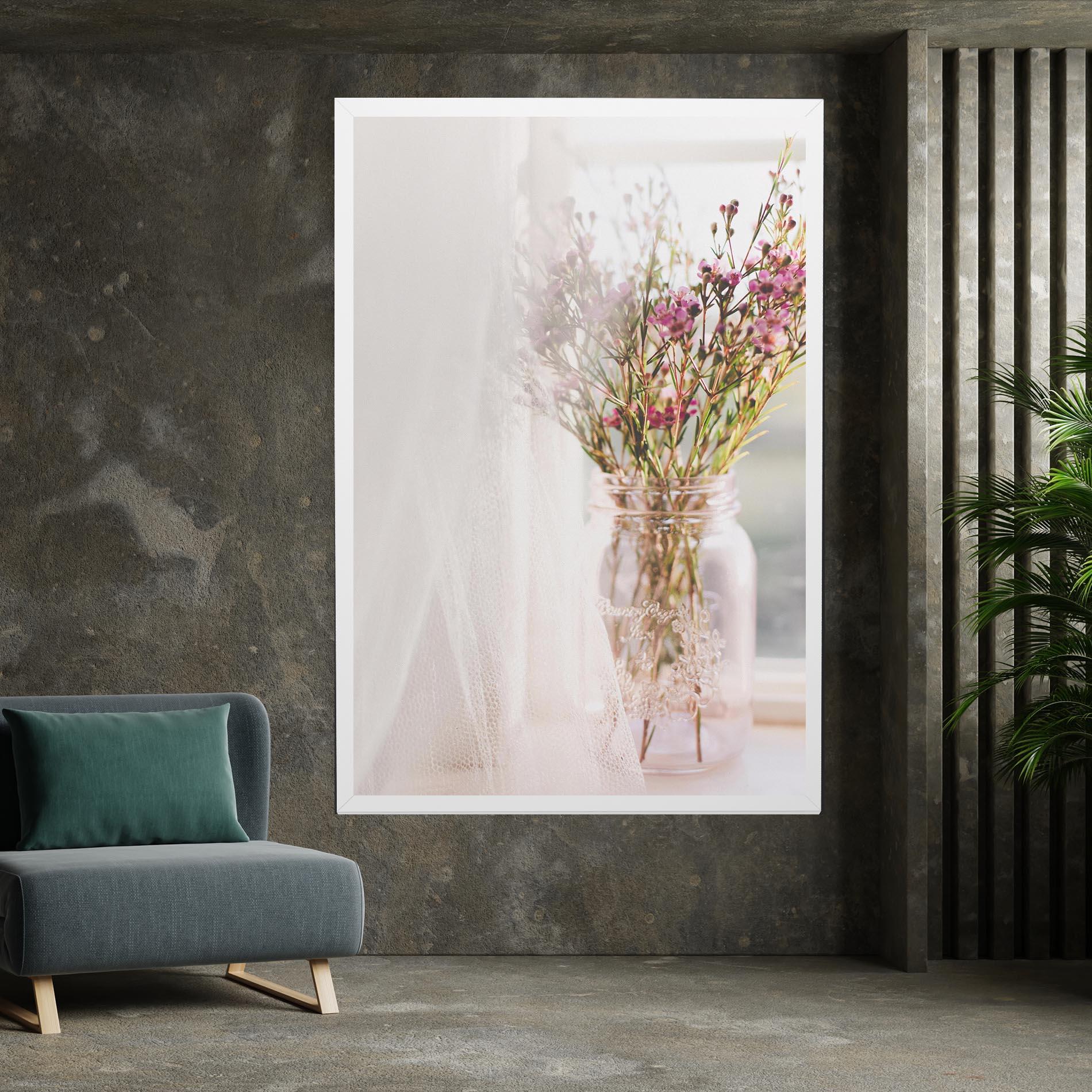 Tablou Canvas Field Flowers Vase mockup 7