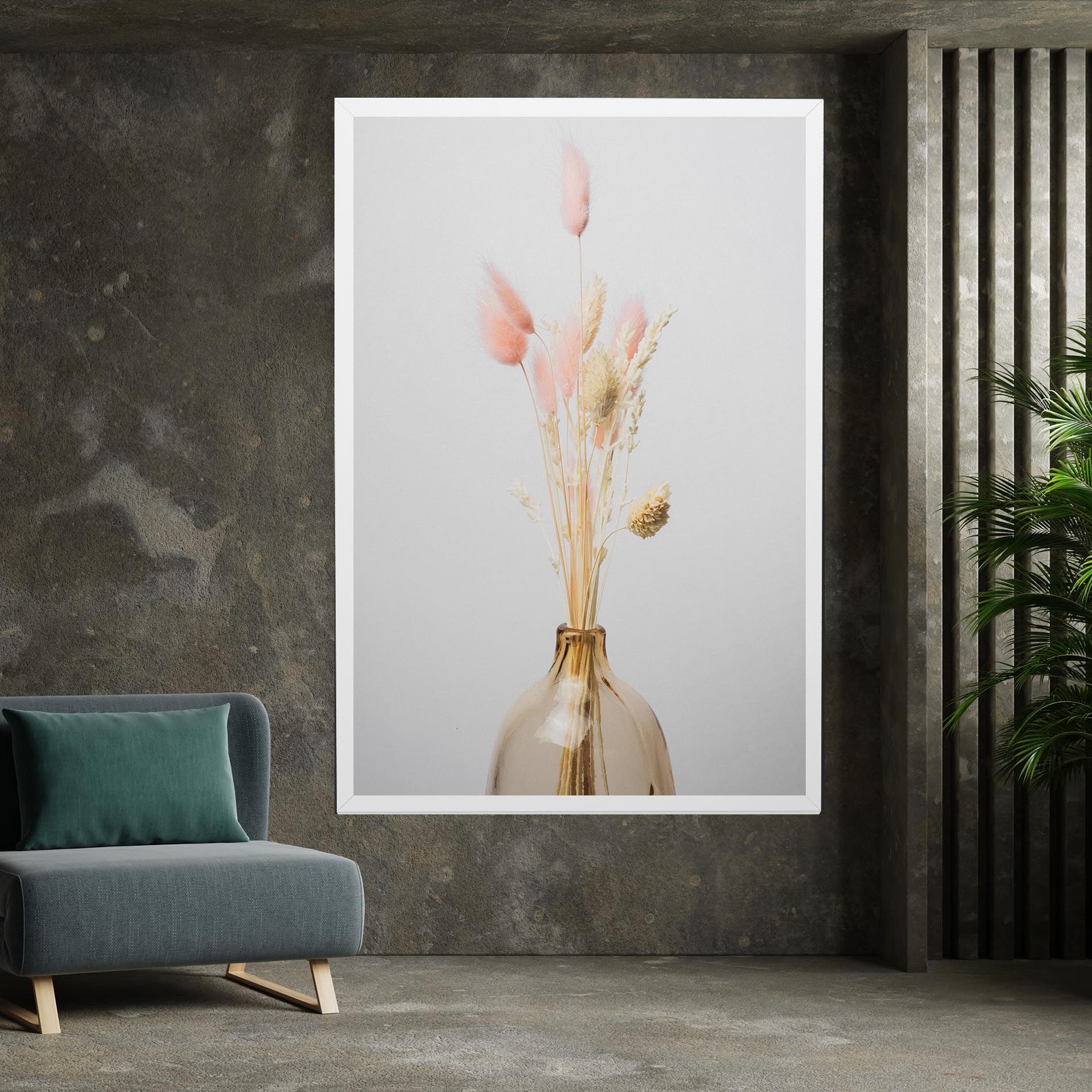 Pink Cream Flower Vase mockup 7