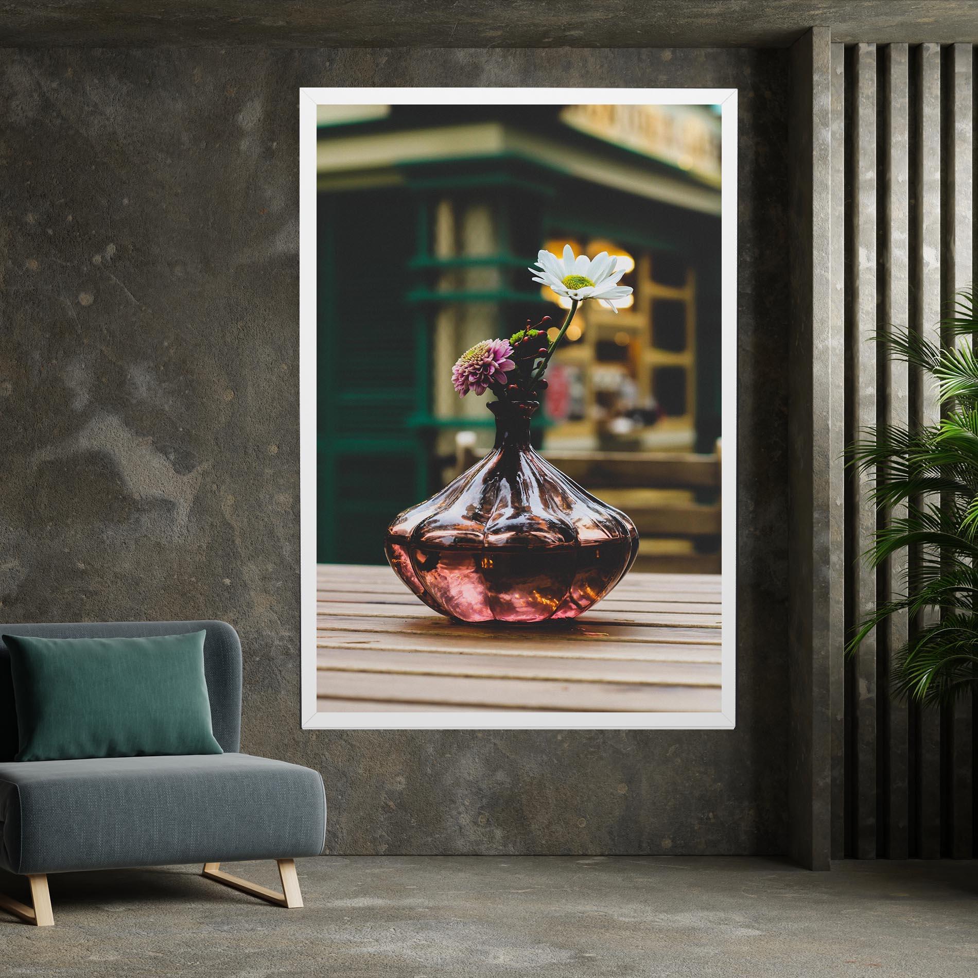 Tablou Canvas Pink Vase Flower mockup 7