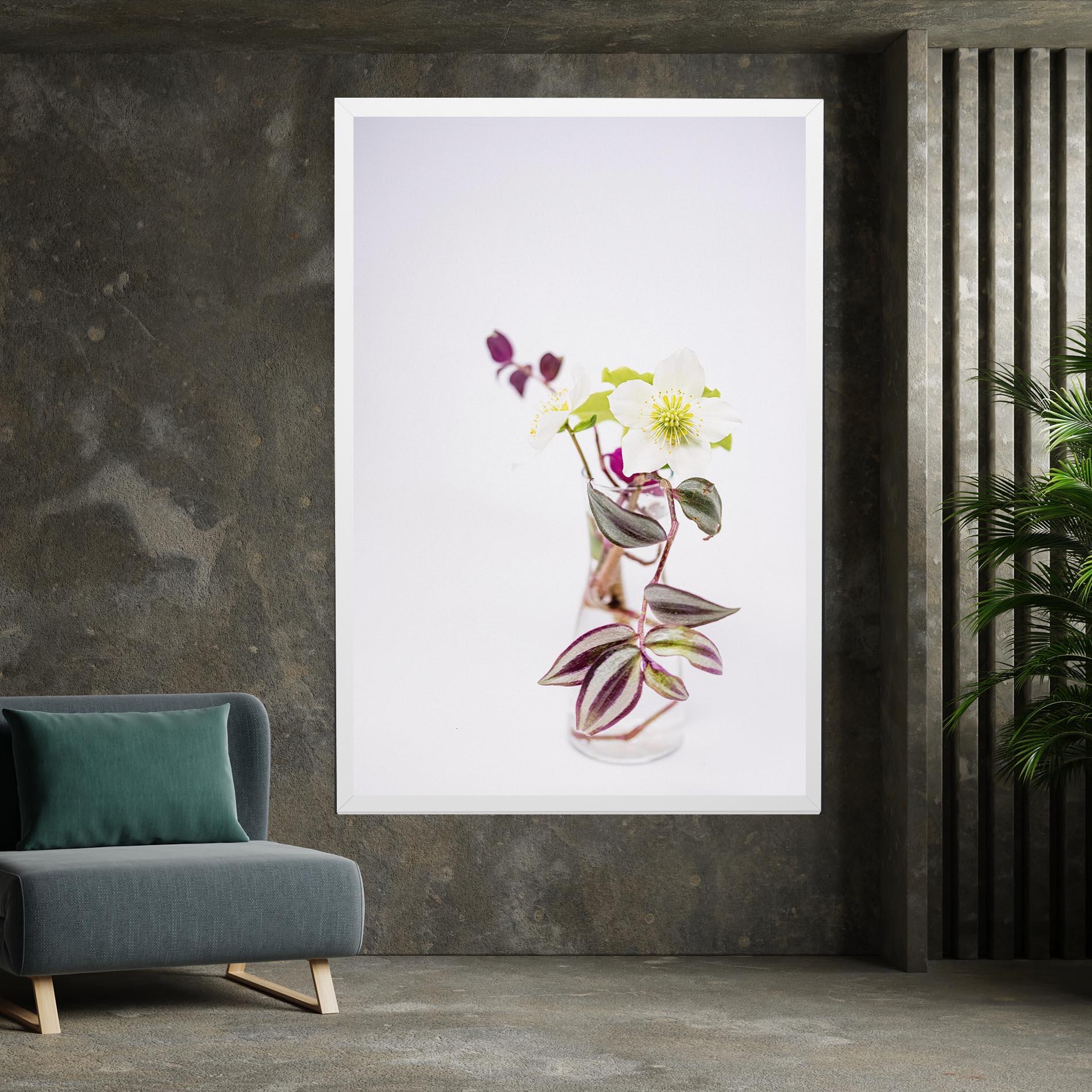 Tablou Canvas Pretty Leaf Vase mockup 7