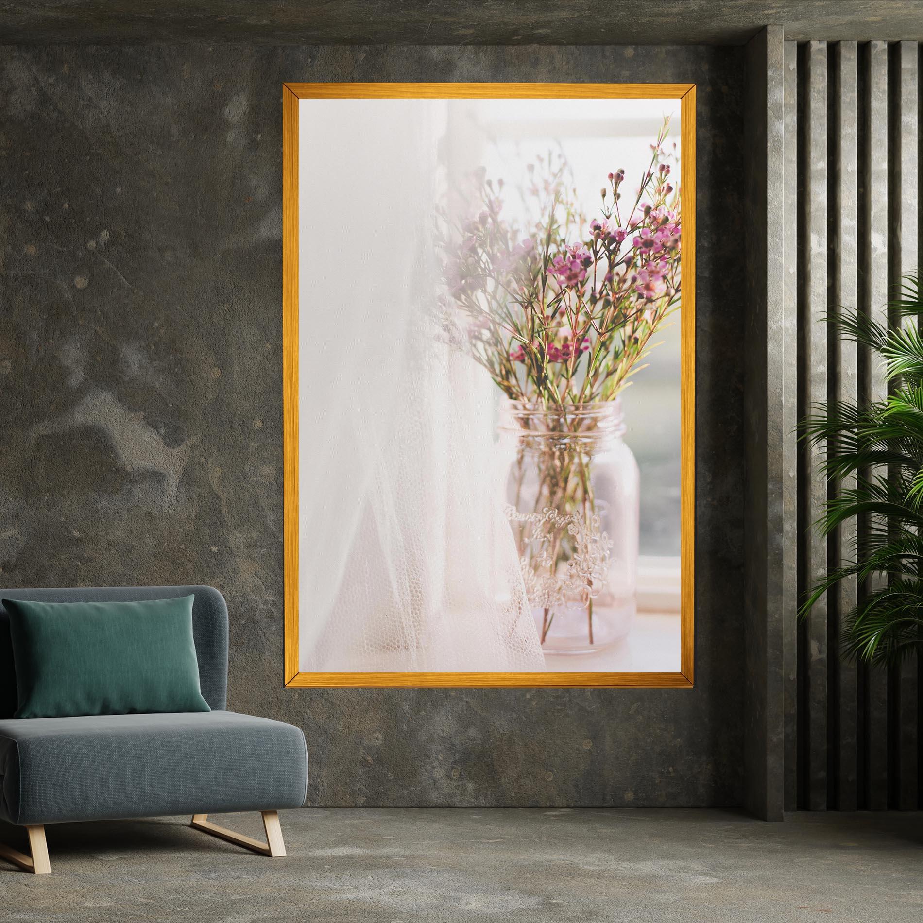 Tablou Canvas Field Flowers Vase mockup 7