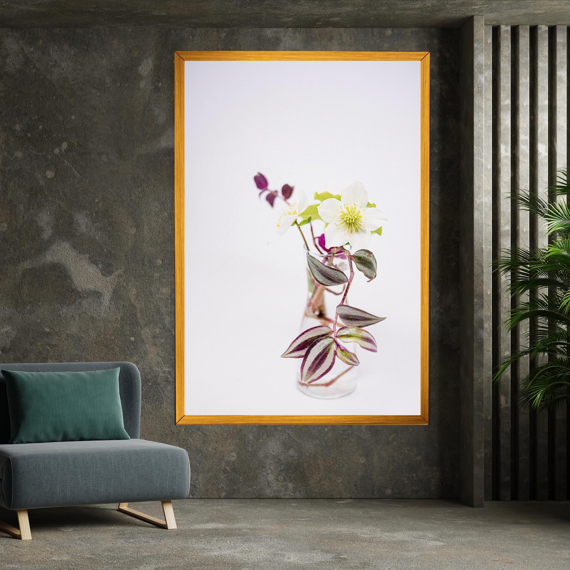 Tablou Canvas Pretty Leaf Vase mockup 7
