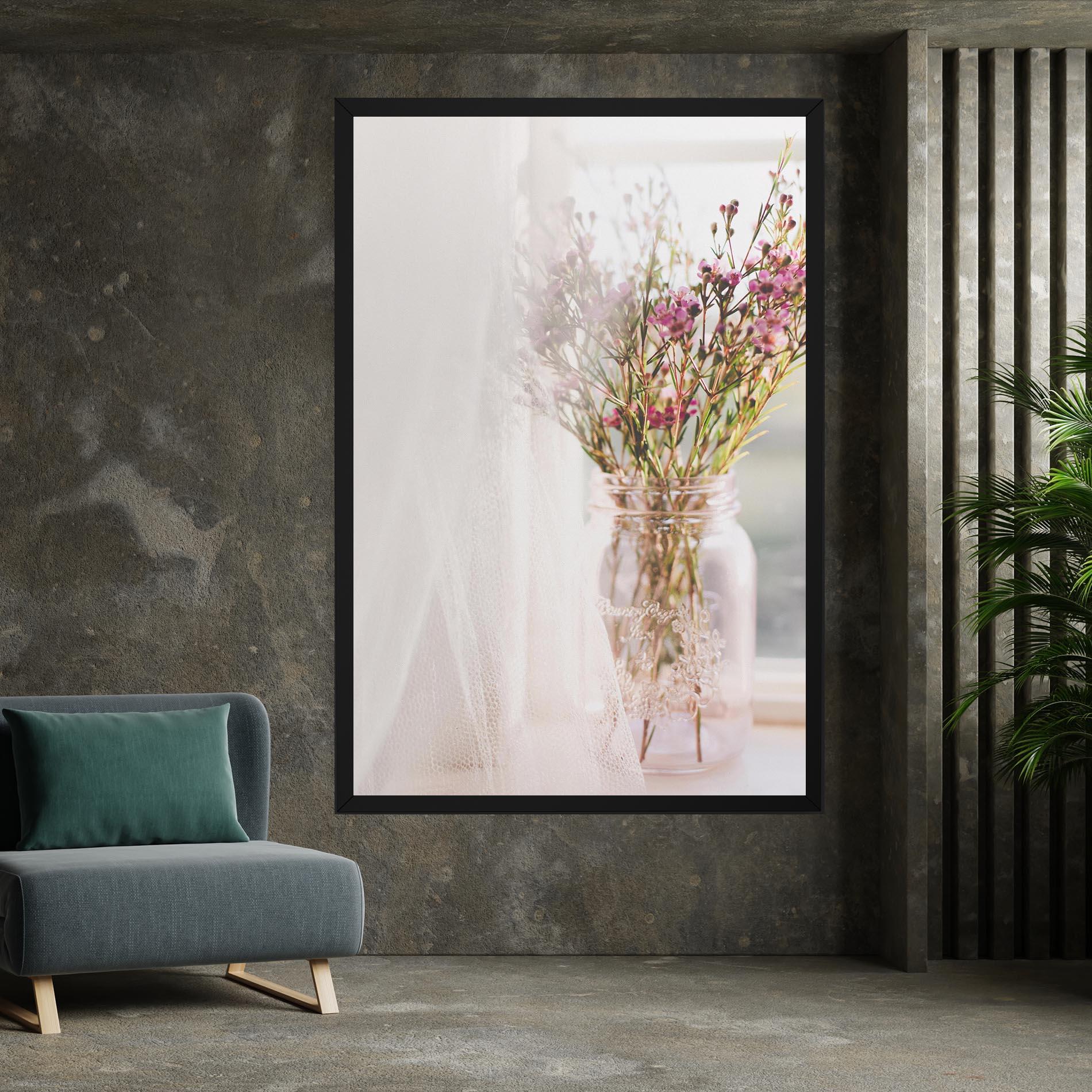 Tablou Canvas Field Flowers Vase mockup 7