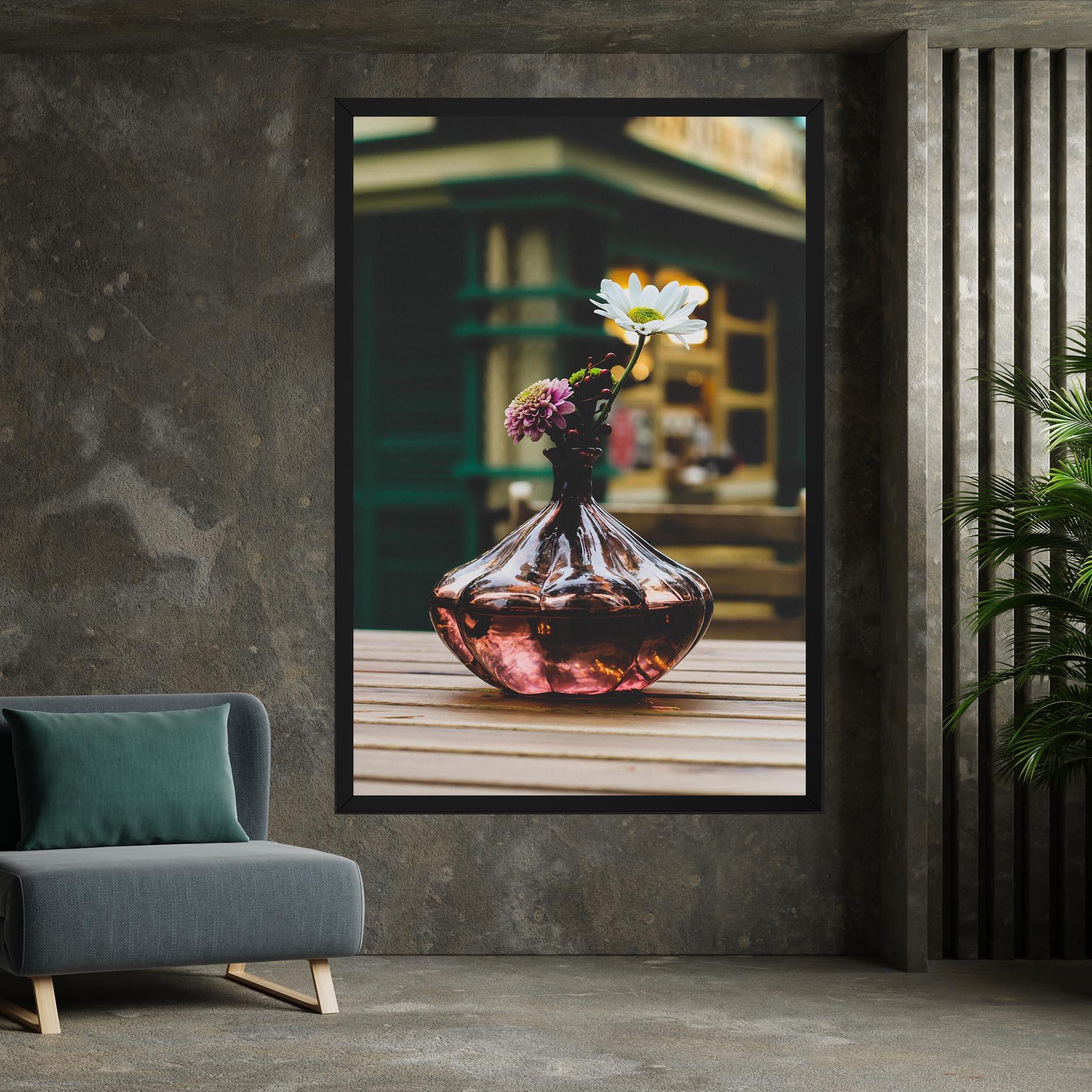 Tablou Canvas Pink Vase Flower mockup 7