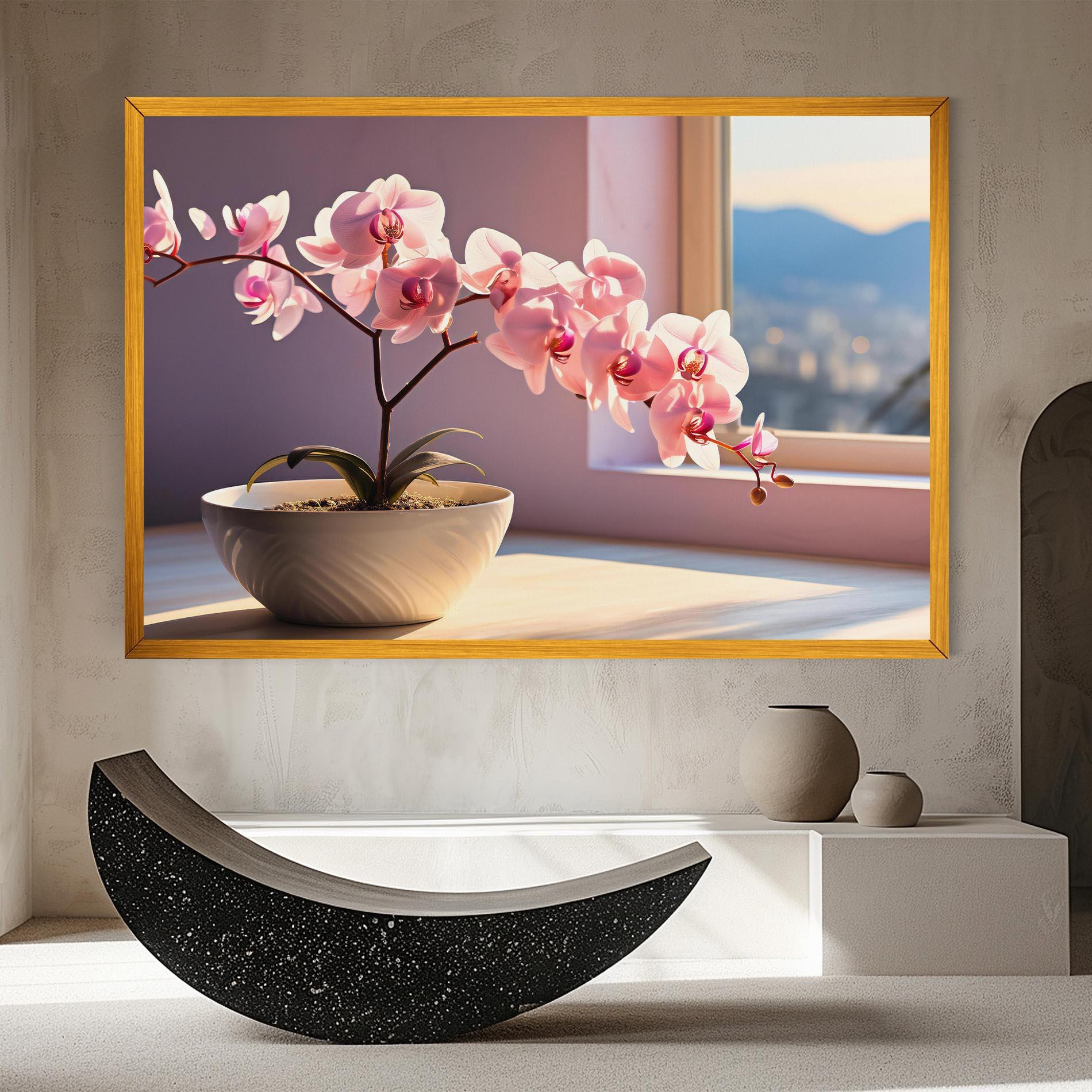 Tablou Canvas Window Vase mockup 8