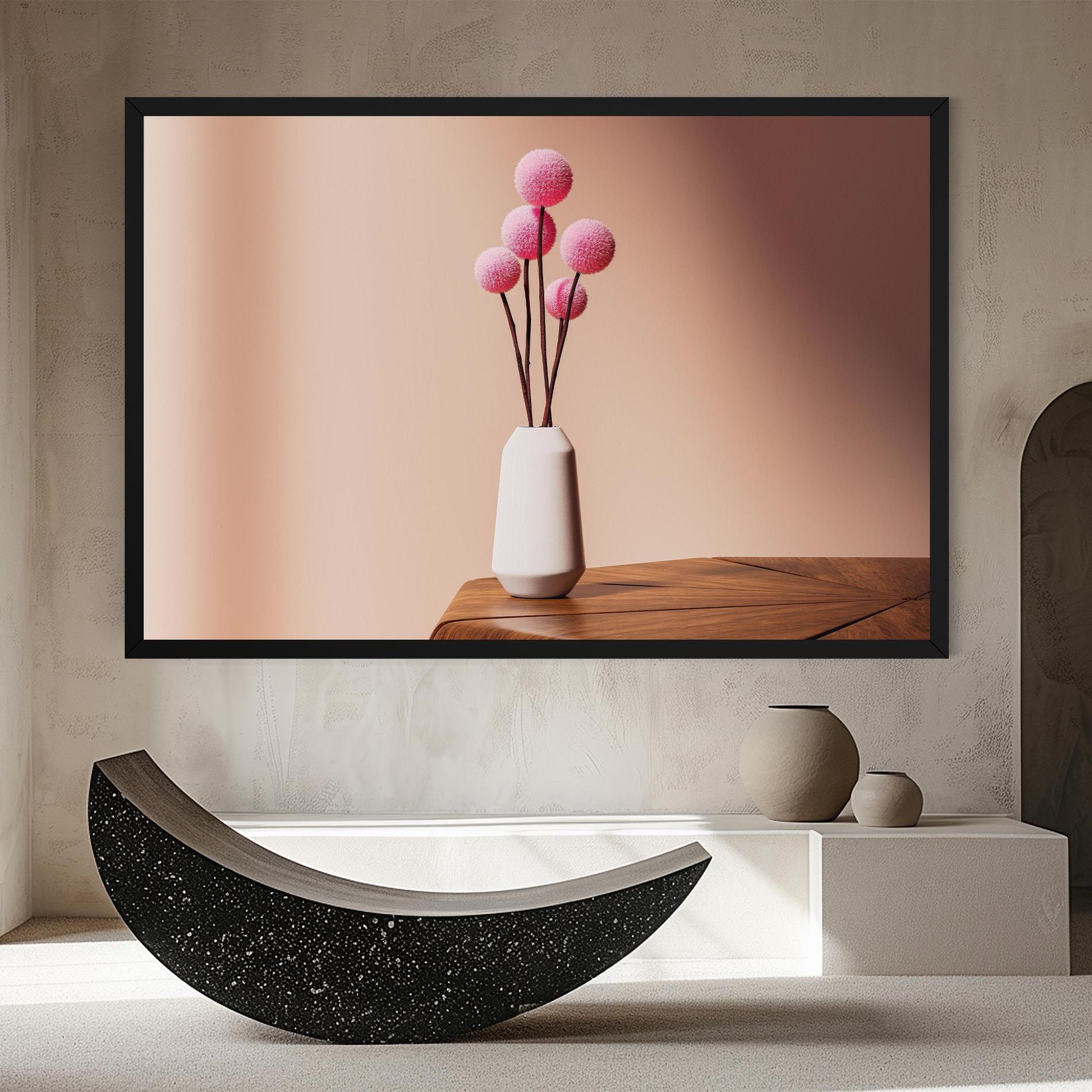 Pink Circle Vase mockup 8