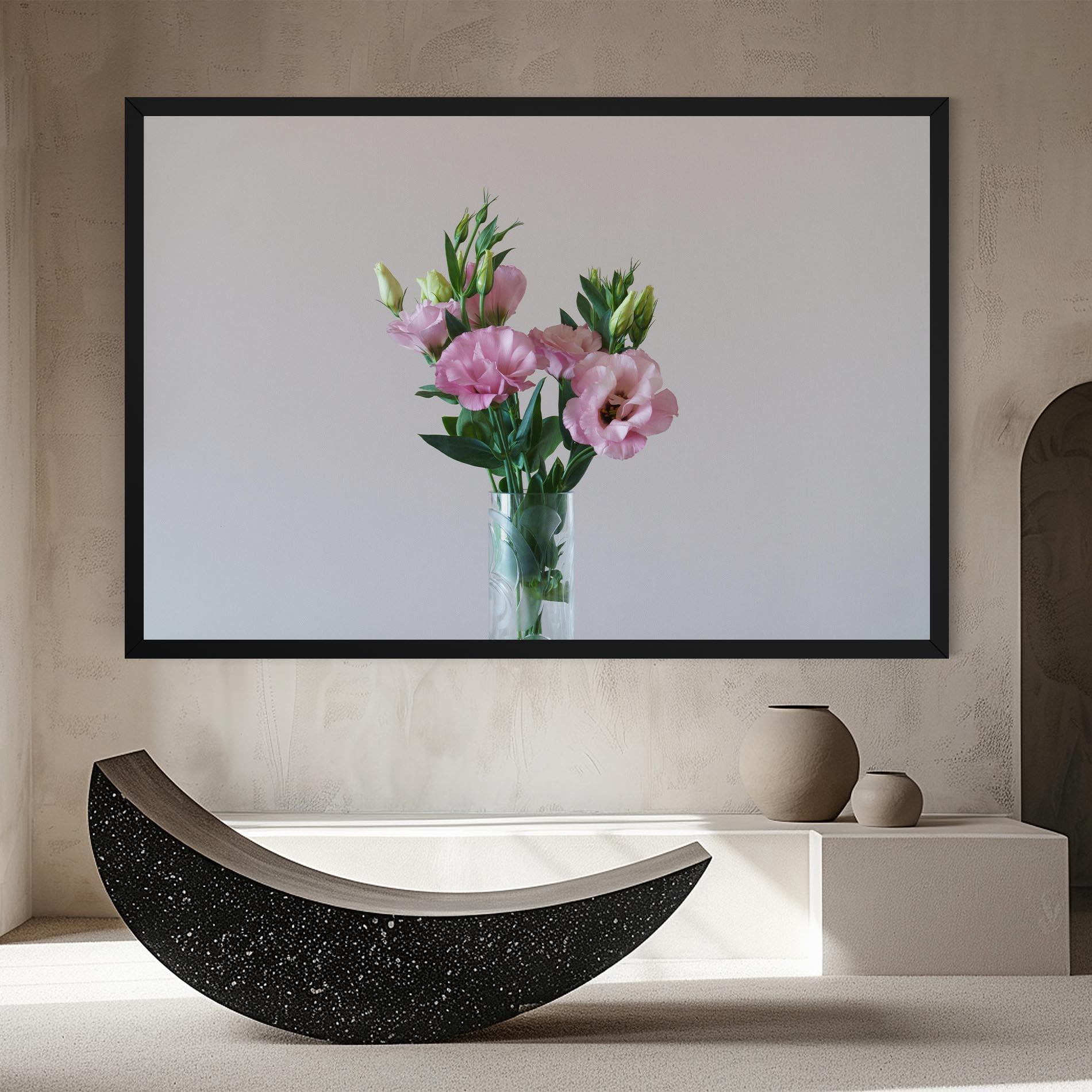 Tablou Canvas Pretty Pink Flower Vase mockup 8