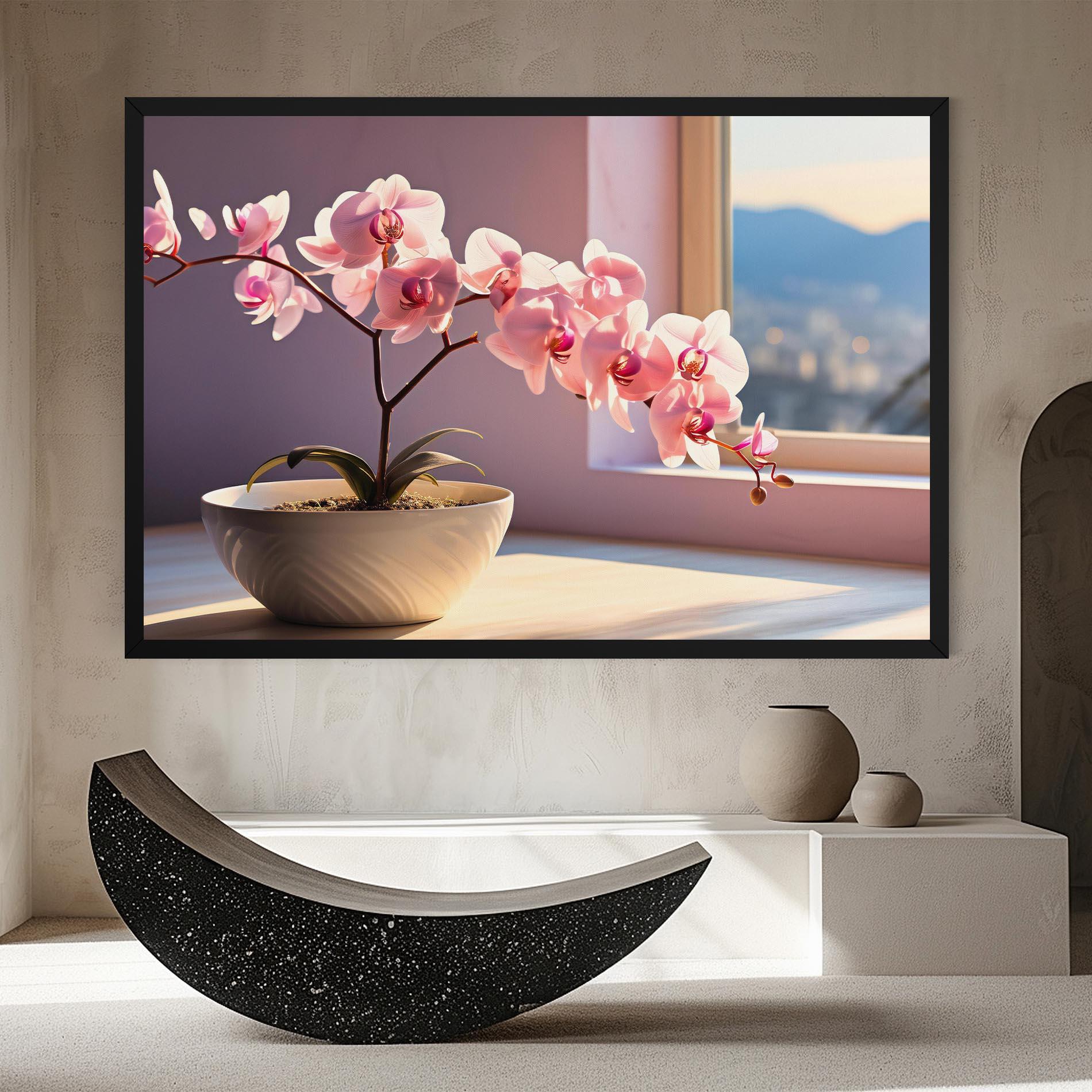 Tablou Canvas Window Vase mockup 8