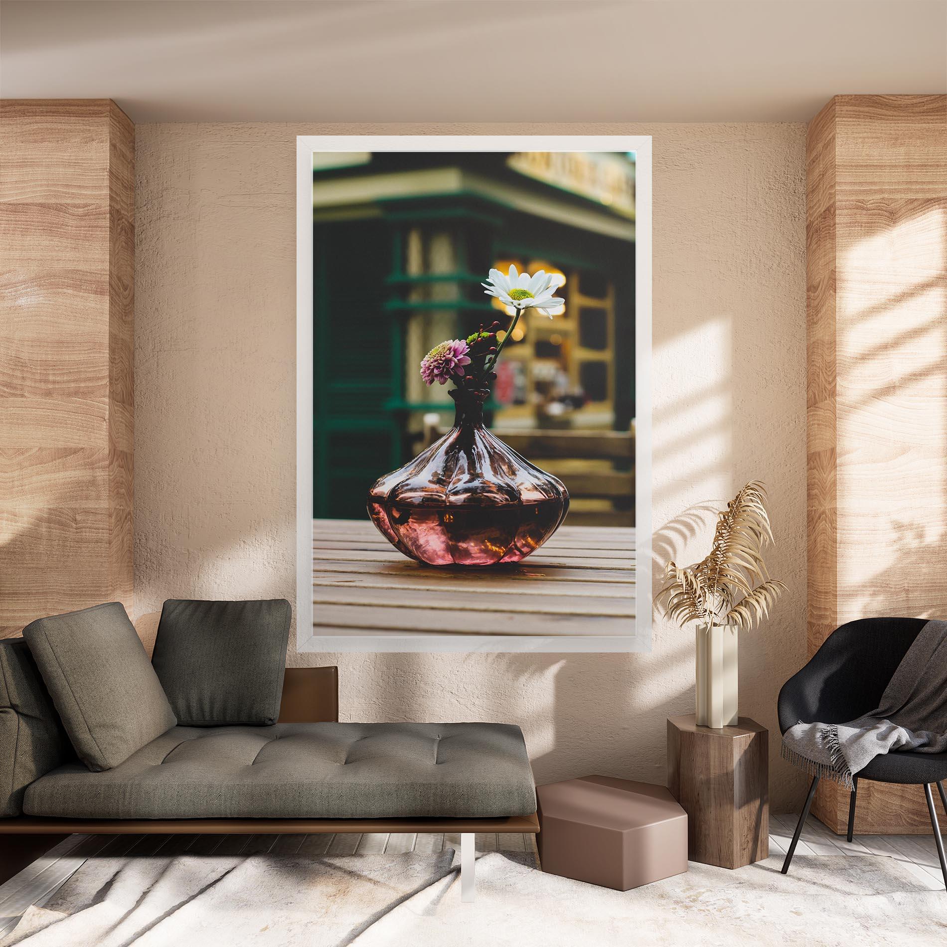 Tablou Canvas Pink Vase Flower mockup 8