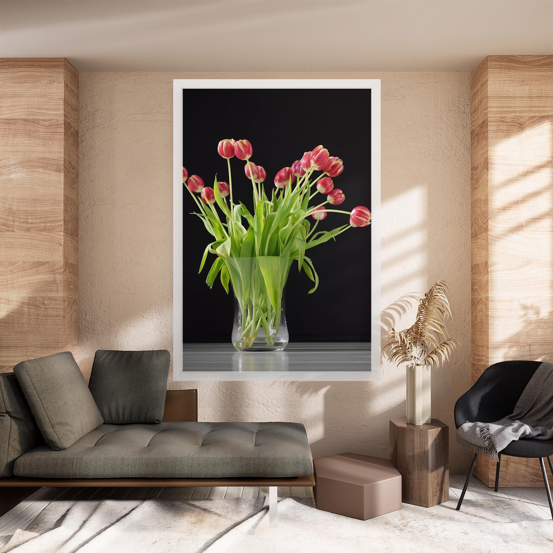 Tablou Canvas Tiny Tulips Vase mockup 8