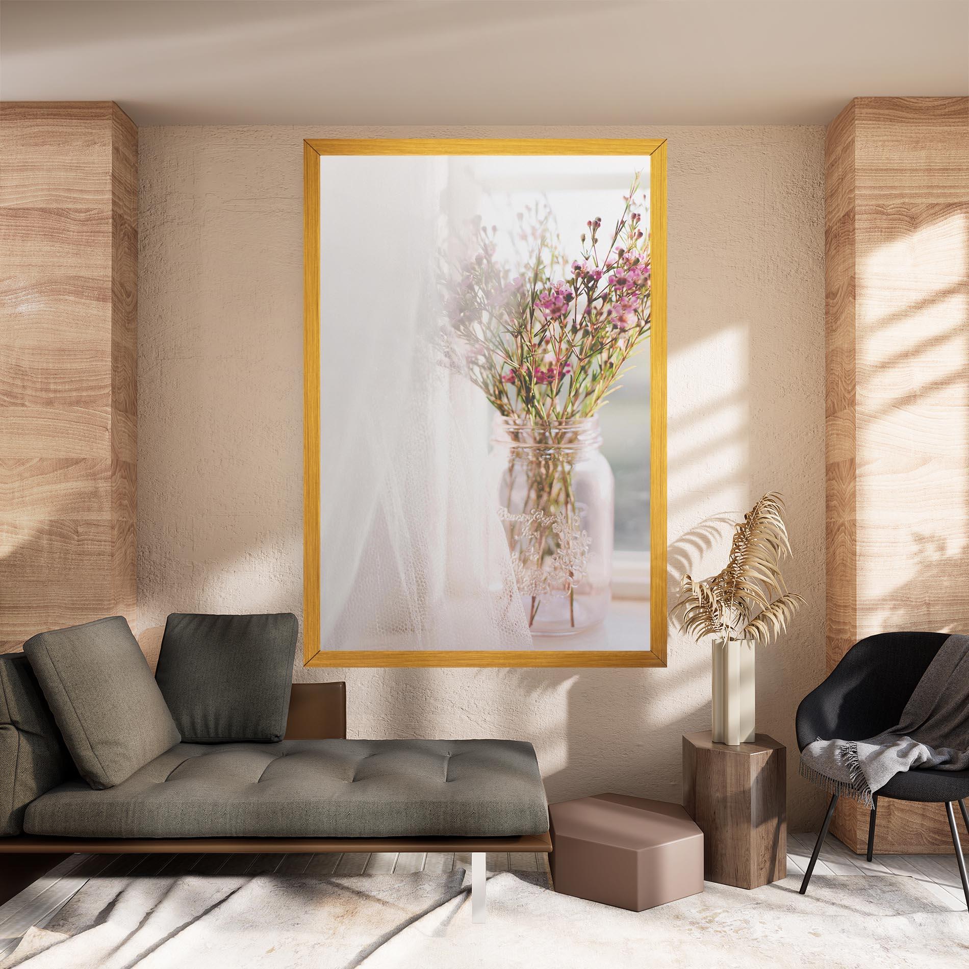 Tablou Canvas Field Flowers Vase mockup 8