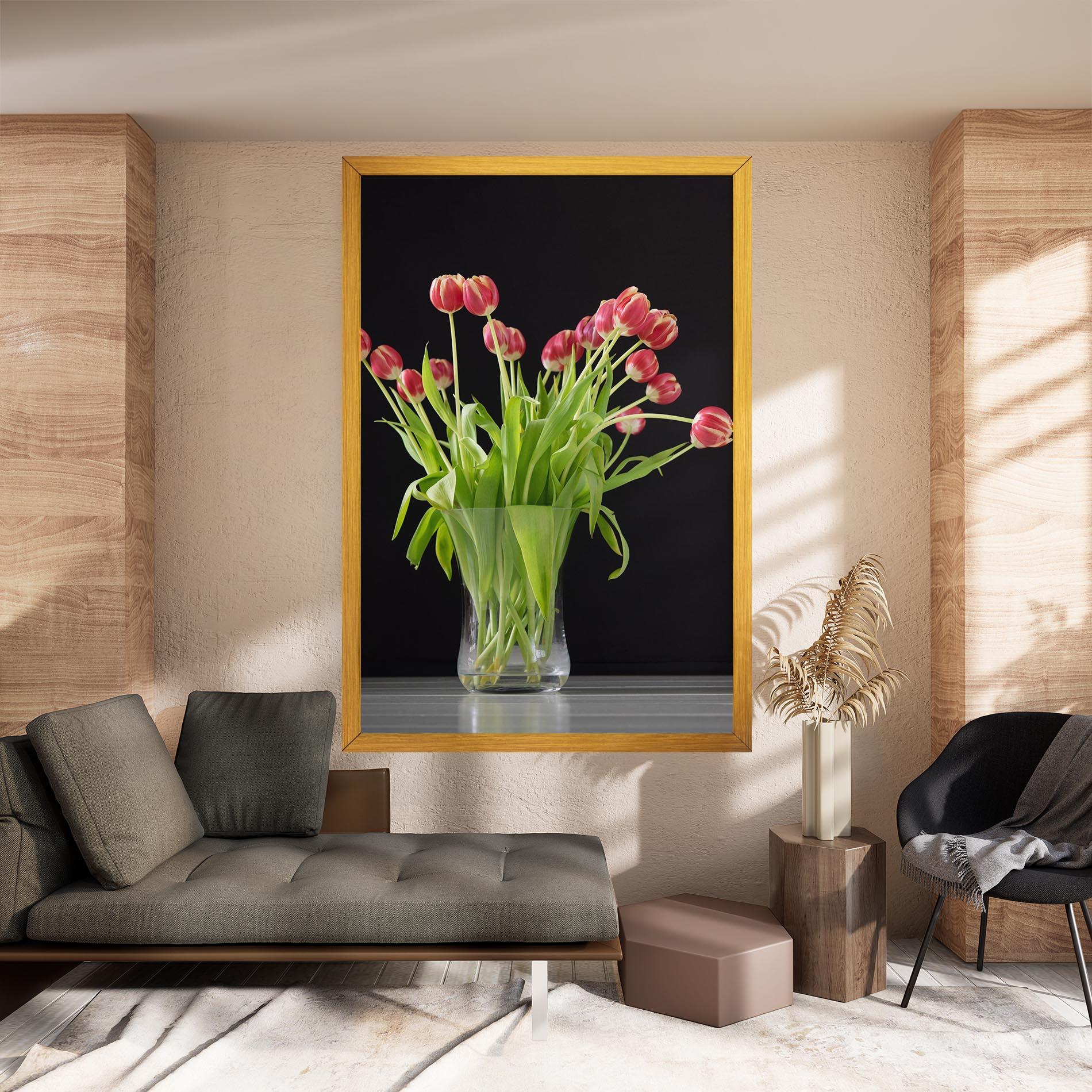 Tablou Canvas Tiny Tulips Vase mockup 8