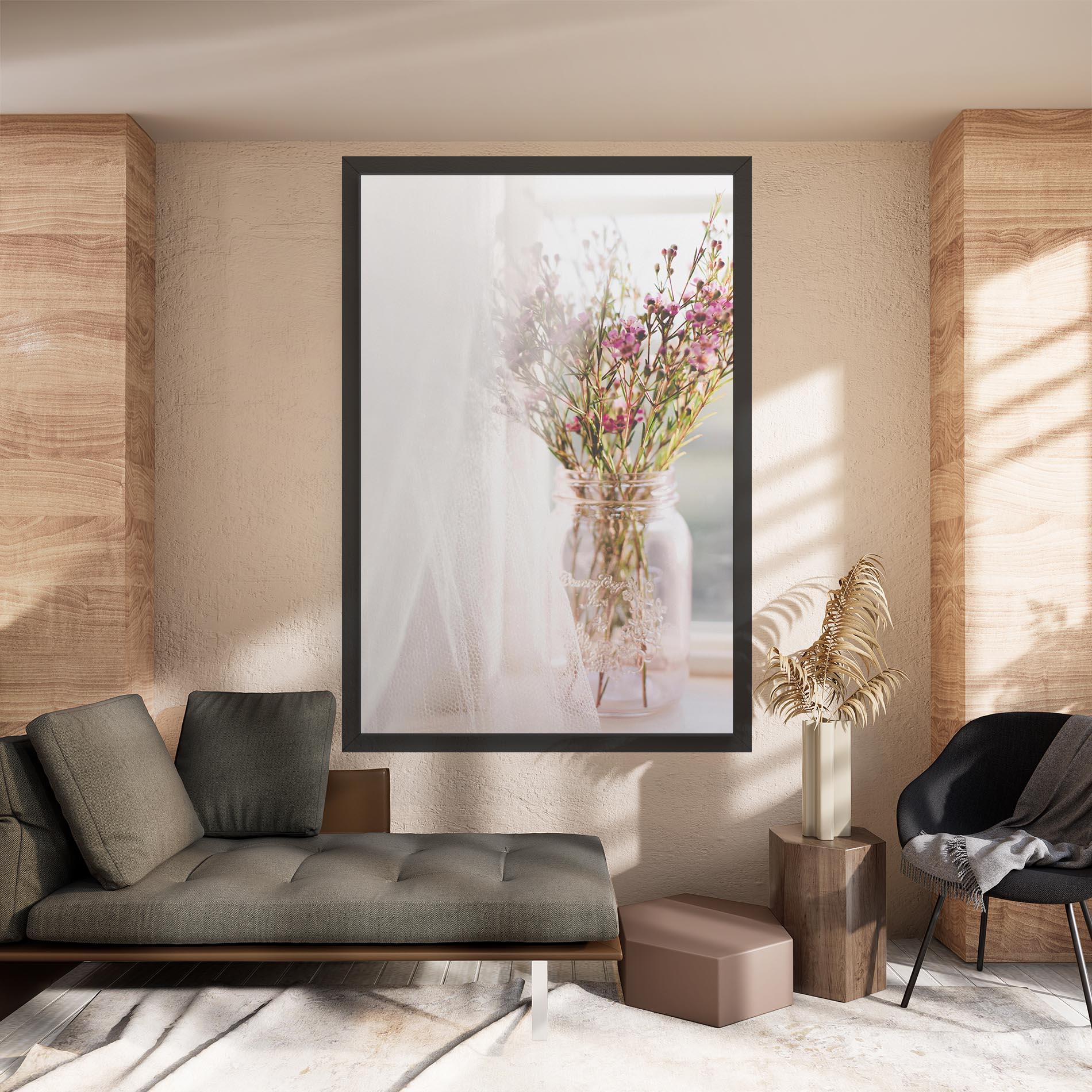 Tablou Canvas Field Flowers Vase mockup 8