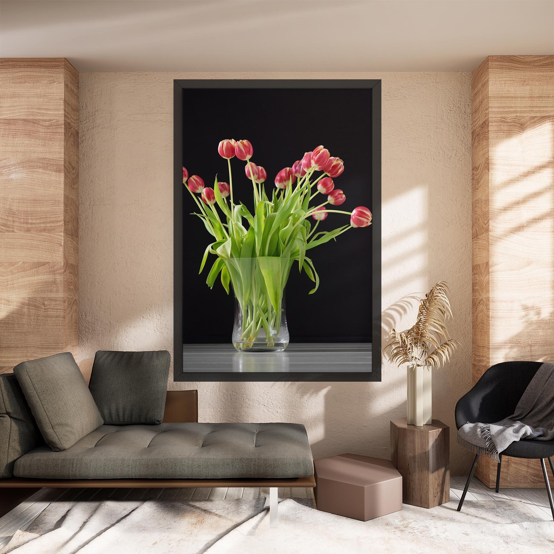 Tablou Canvas Tiny Tulips Vase mockup 8