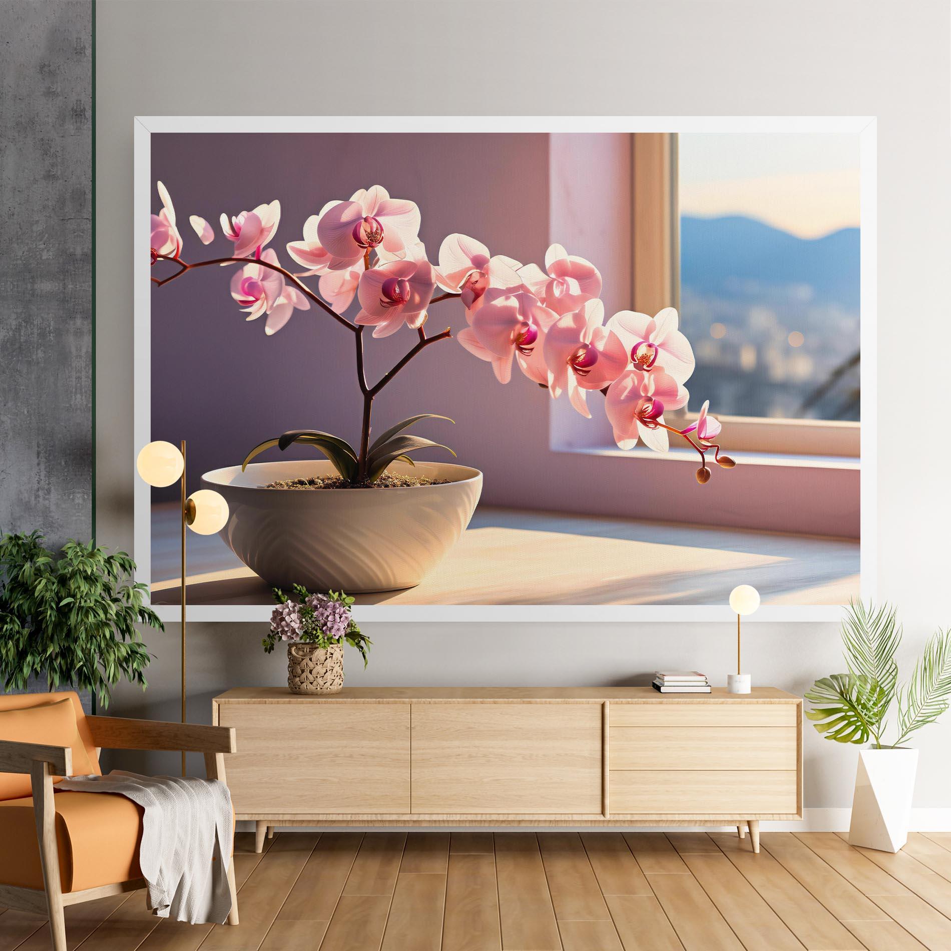 Tablou Canvas Window Vase mockup 9