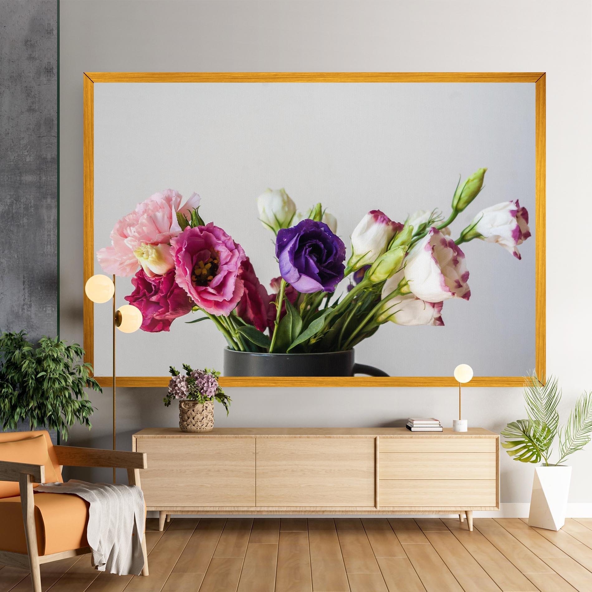 Tablou Canvas Flowers In Vase mockup 9