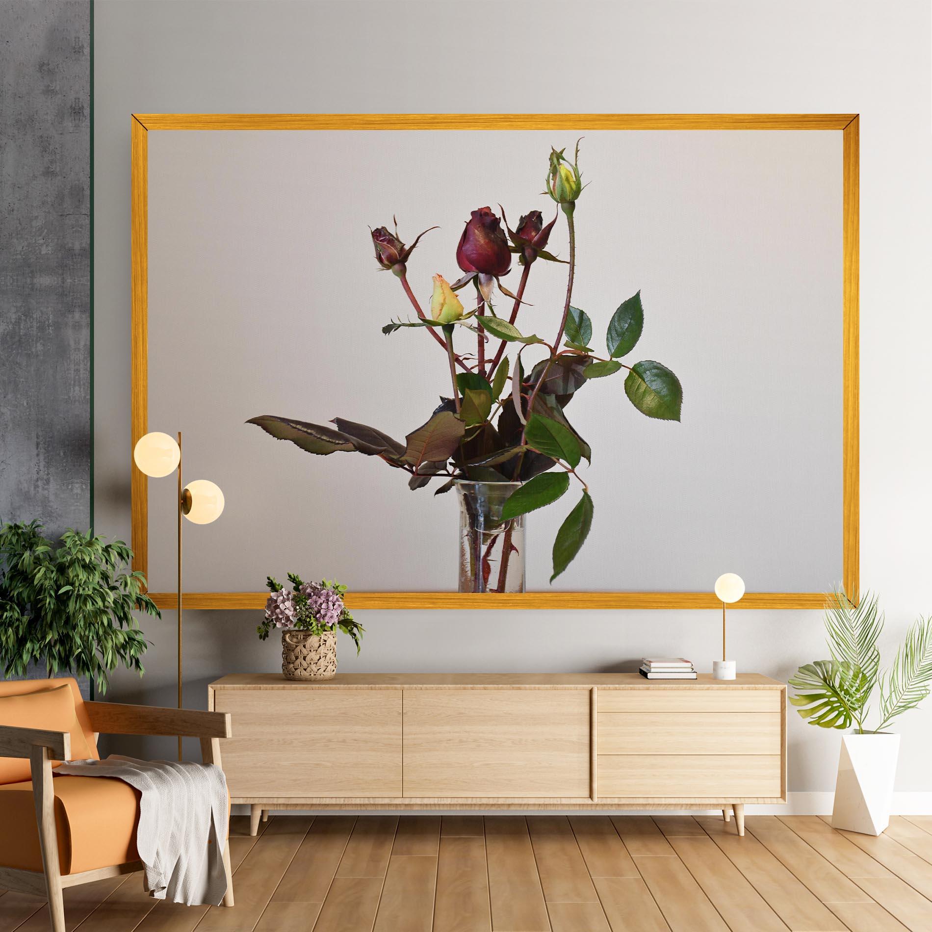 Tablou Canvas Roses Vase mockup 9