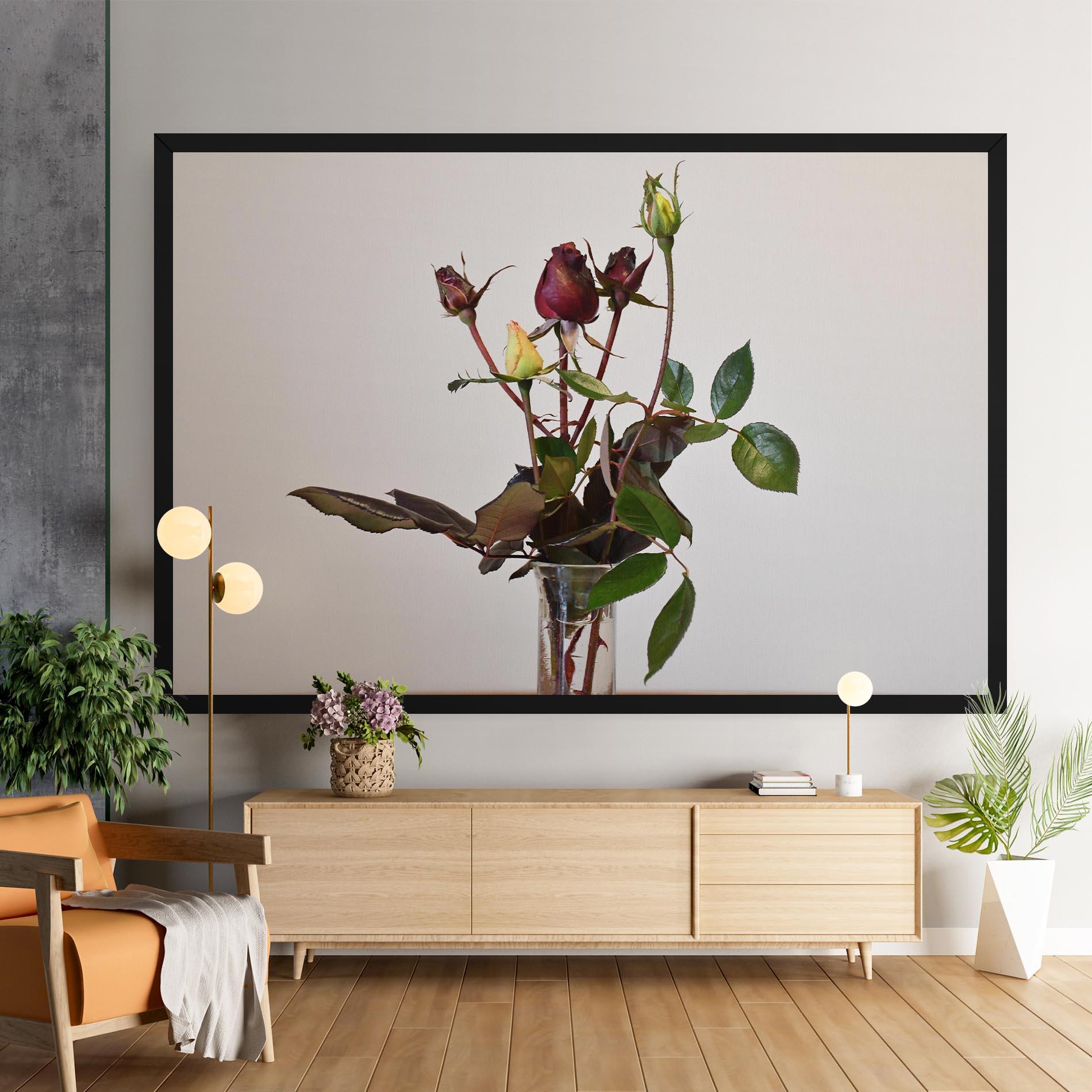 Tablou Canvas Roses Vase mockup 9