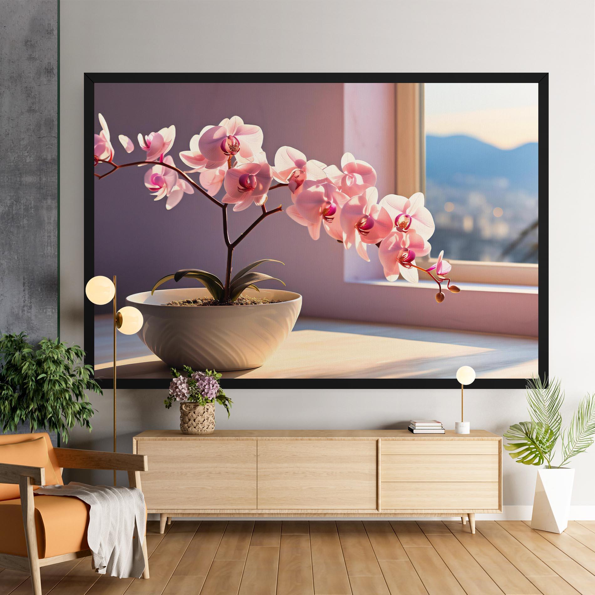 Tablou Canvas Window Vase mockup 9