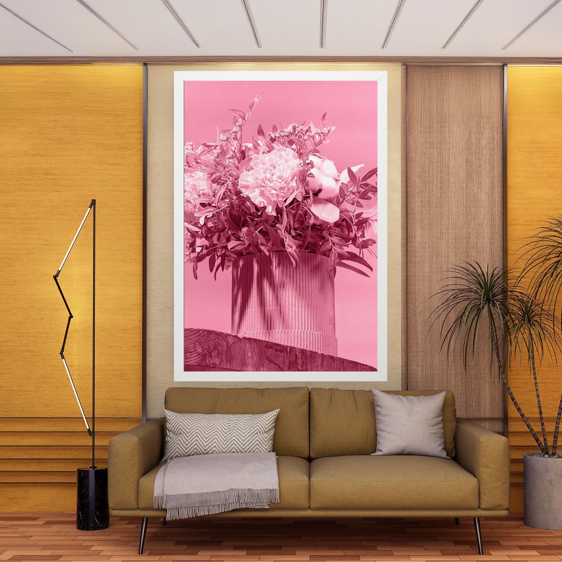 Tablou Canvas Pink Light Vase mockup 9