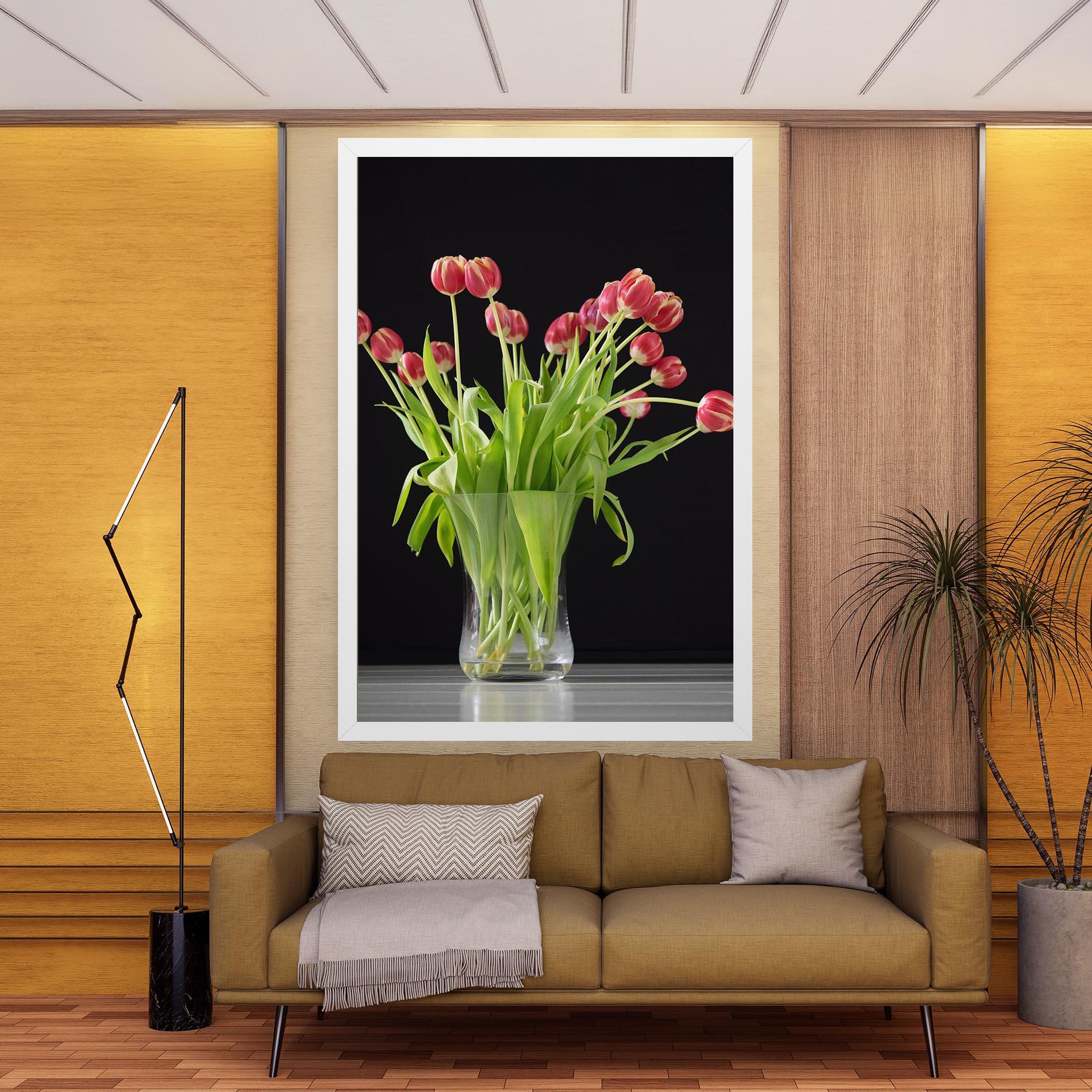 Tablou Canvas Tiny Tulips Vase mockup 9