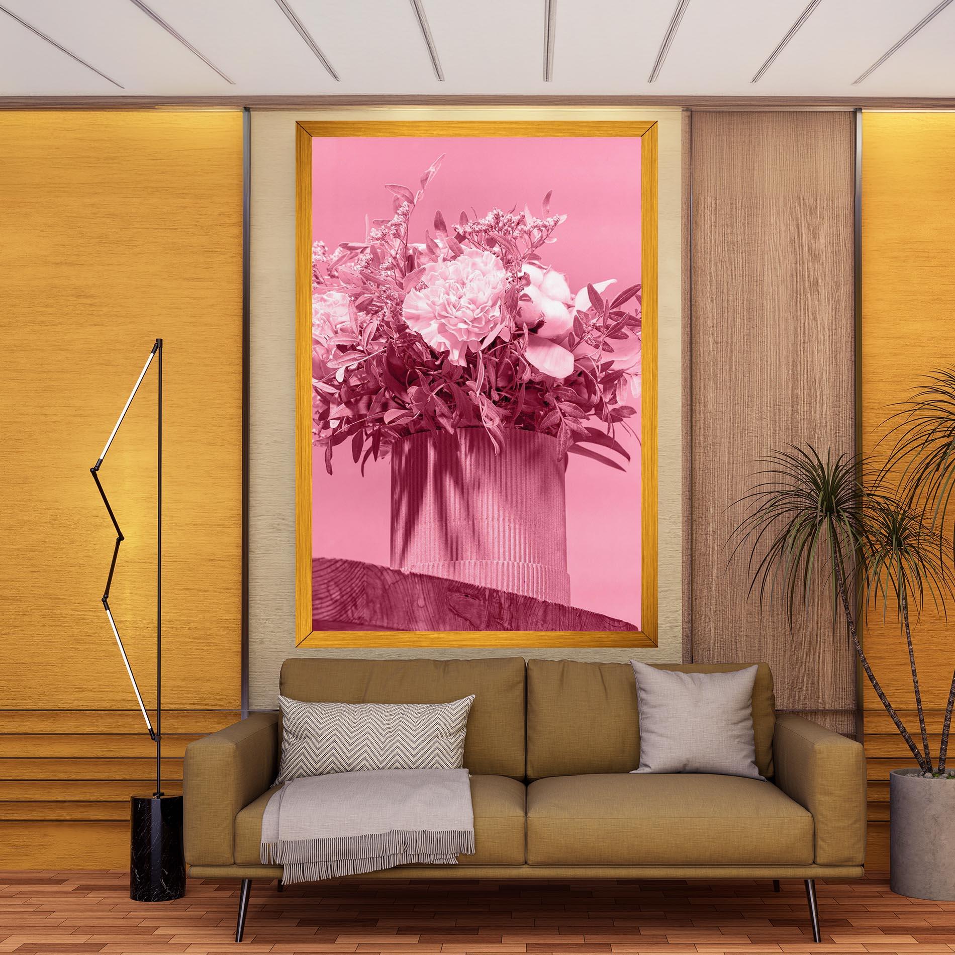 Tablou Canvas Pink Light Vase mockup 9