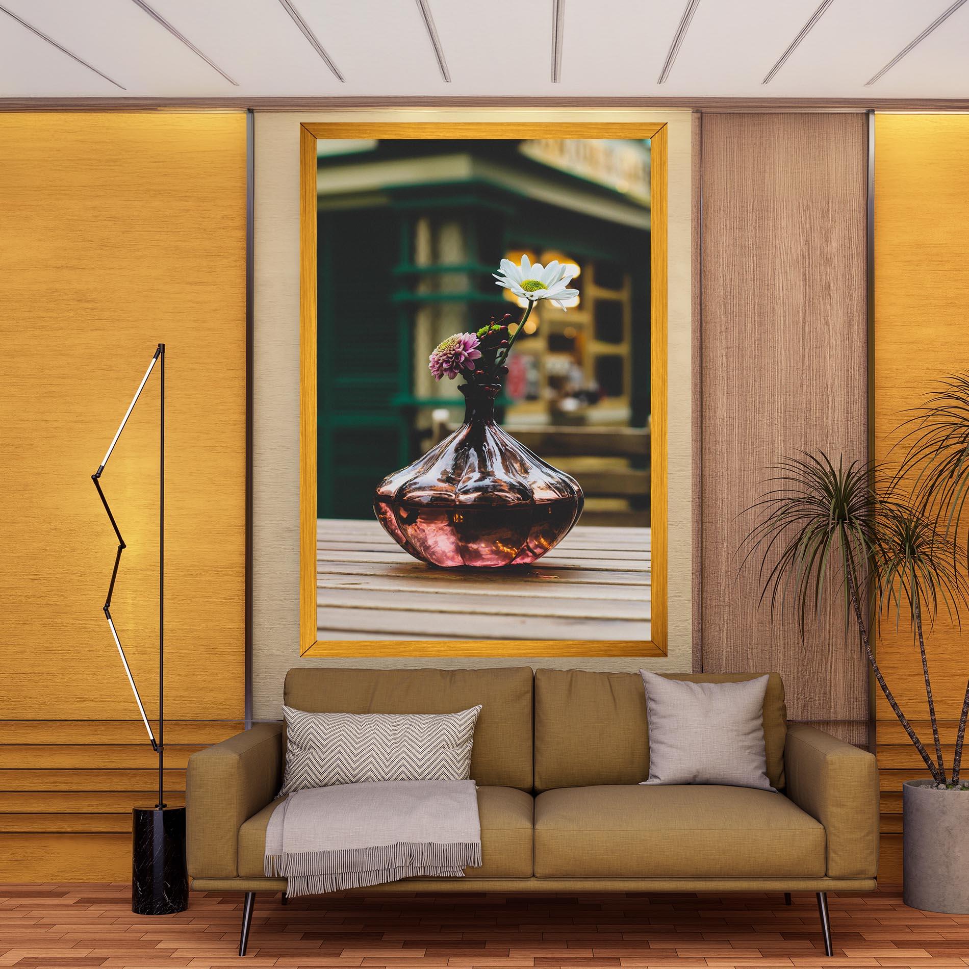 Tablou Canvas Pink Vase Flower mockup 9