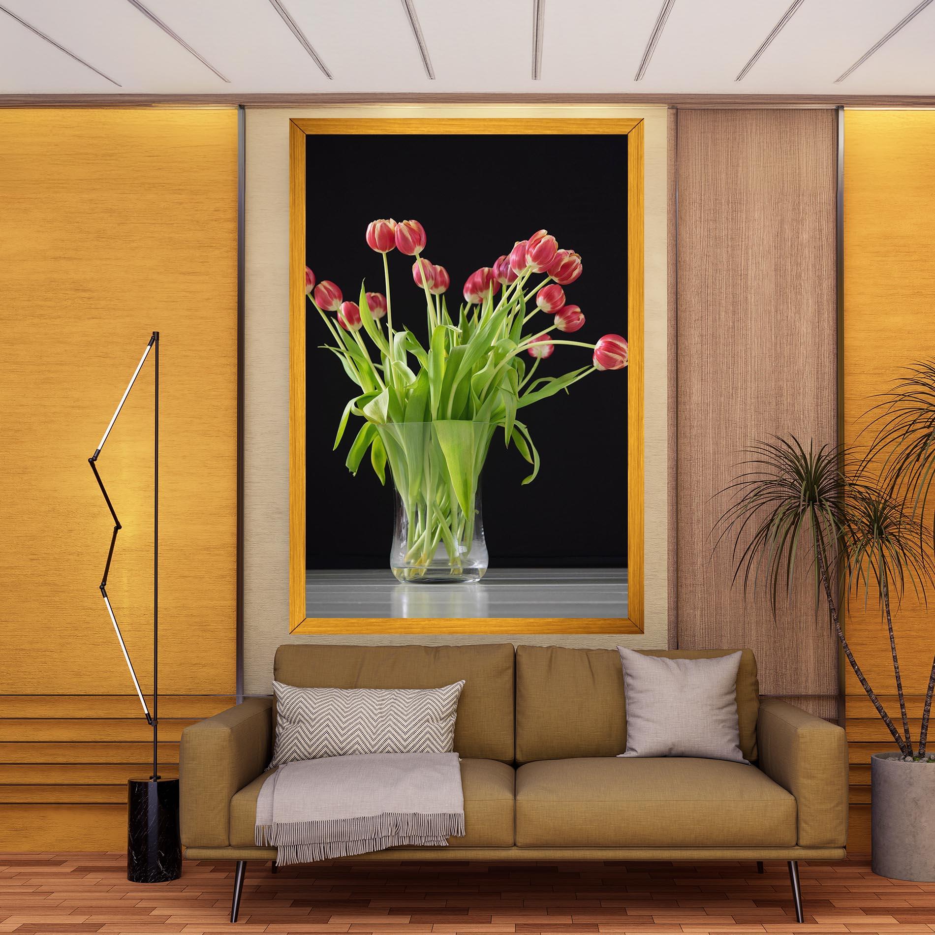 Tablou Canvas Tiny Tulips Vase mockup 9