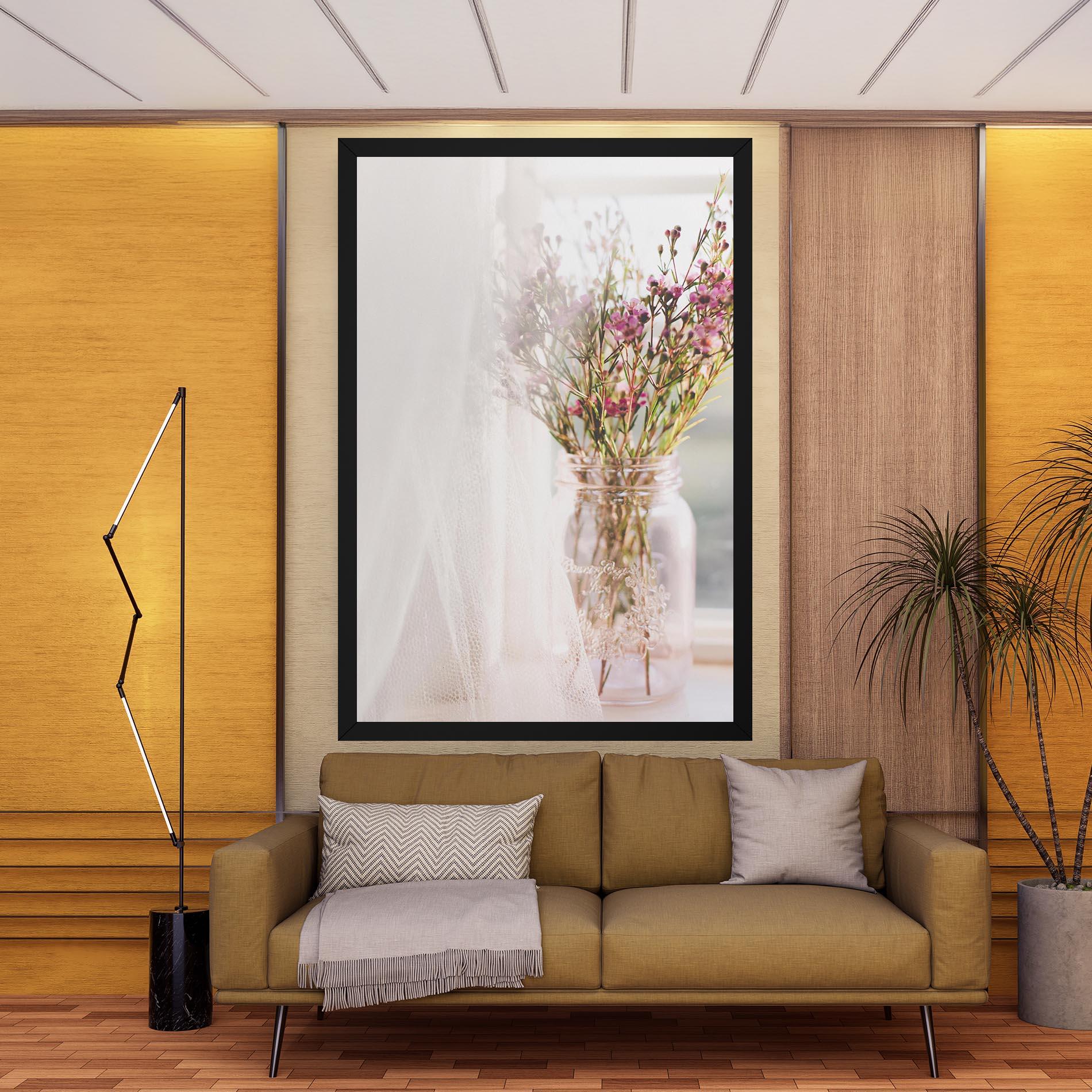 Tablou Canvas Field Flowers Vase mockup 9