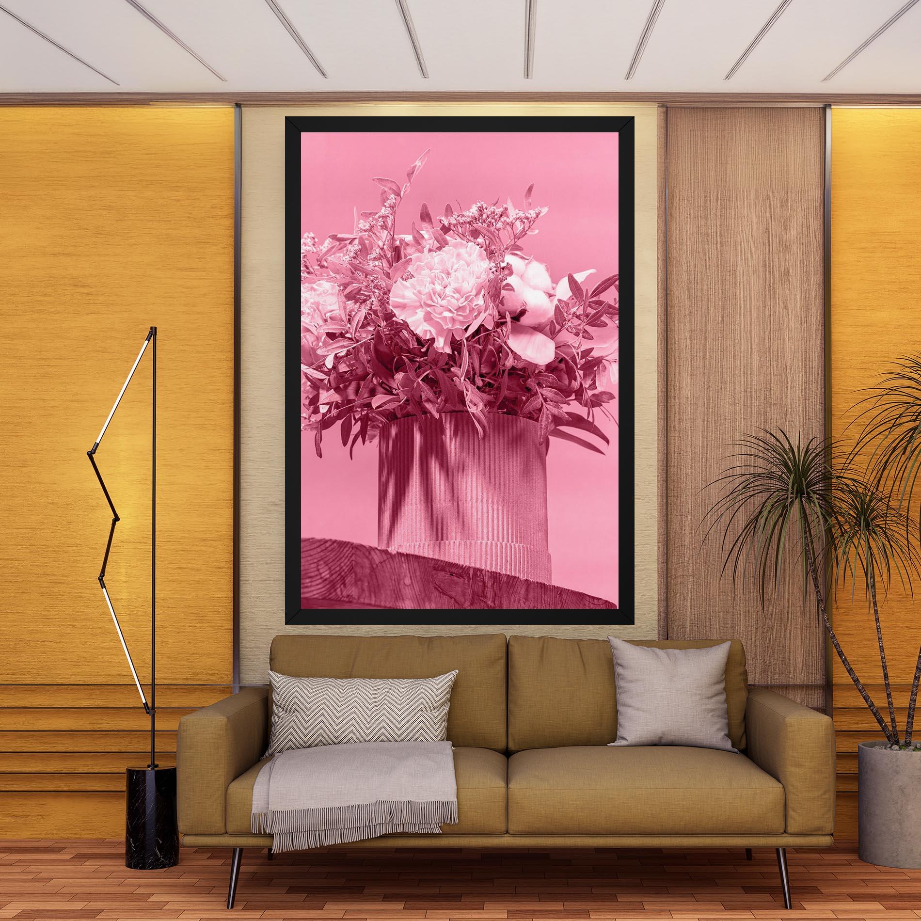 Tablou Canvas Pink Light Vase mockup 9