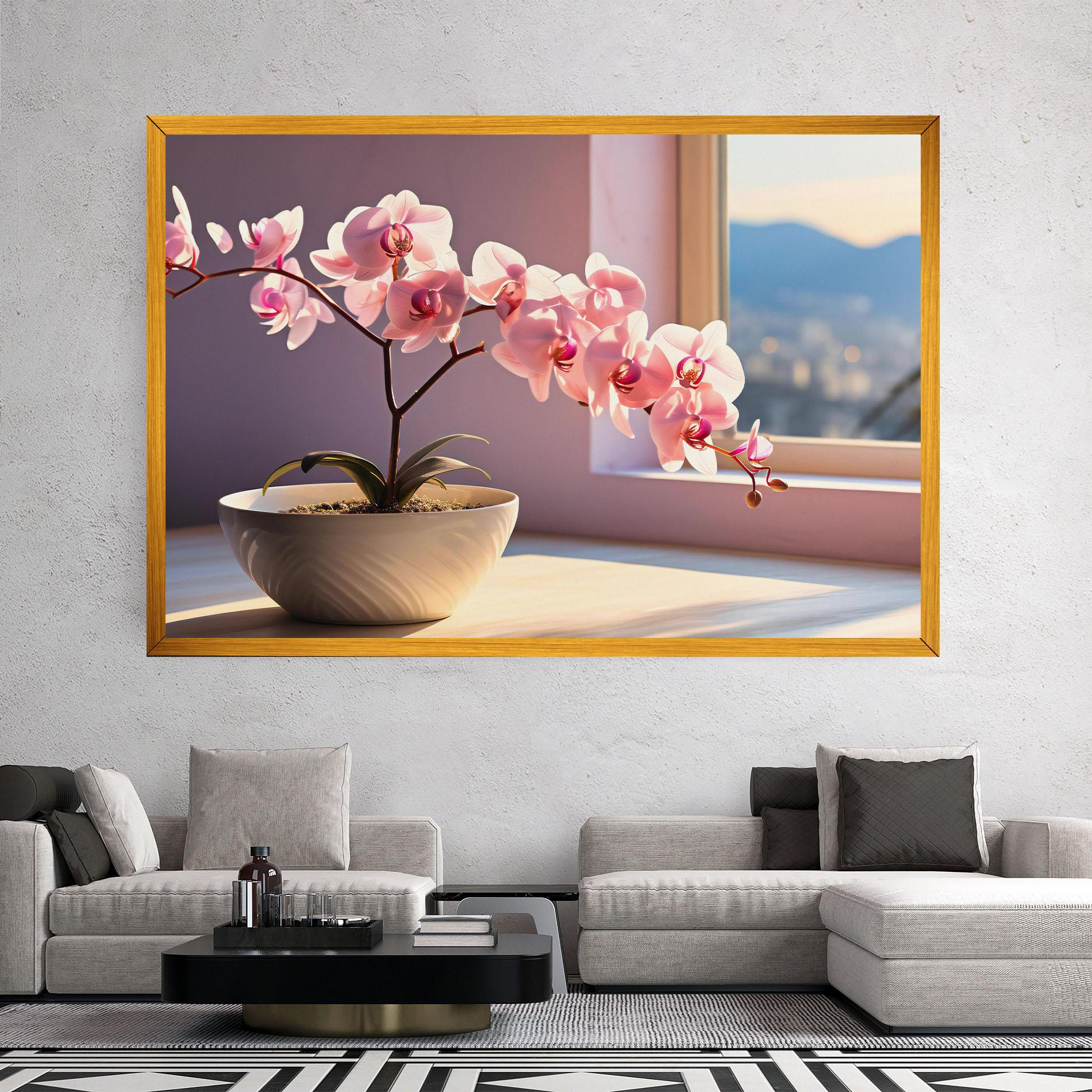 Tablou Canvas Window Vase mockup 2