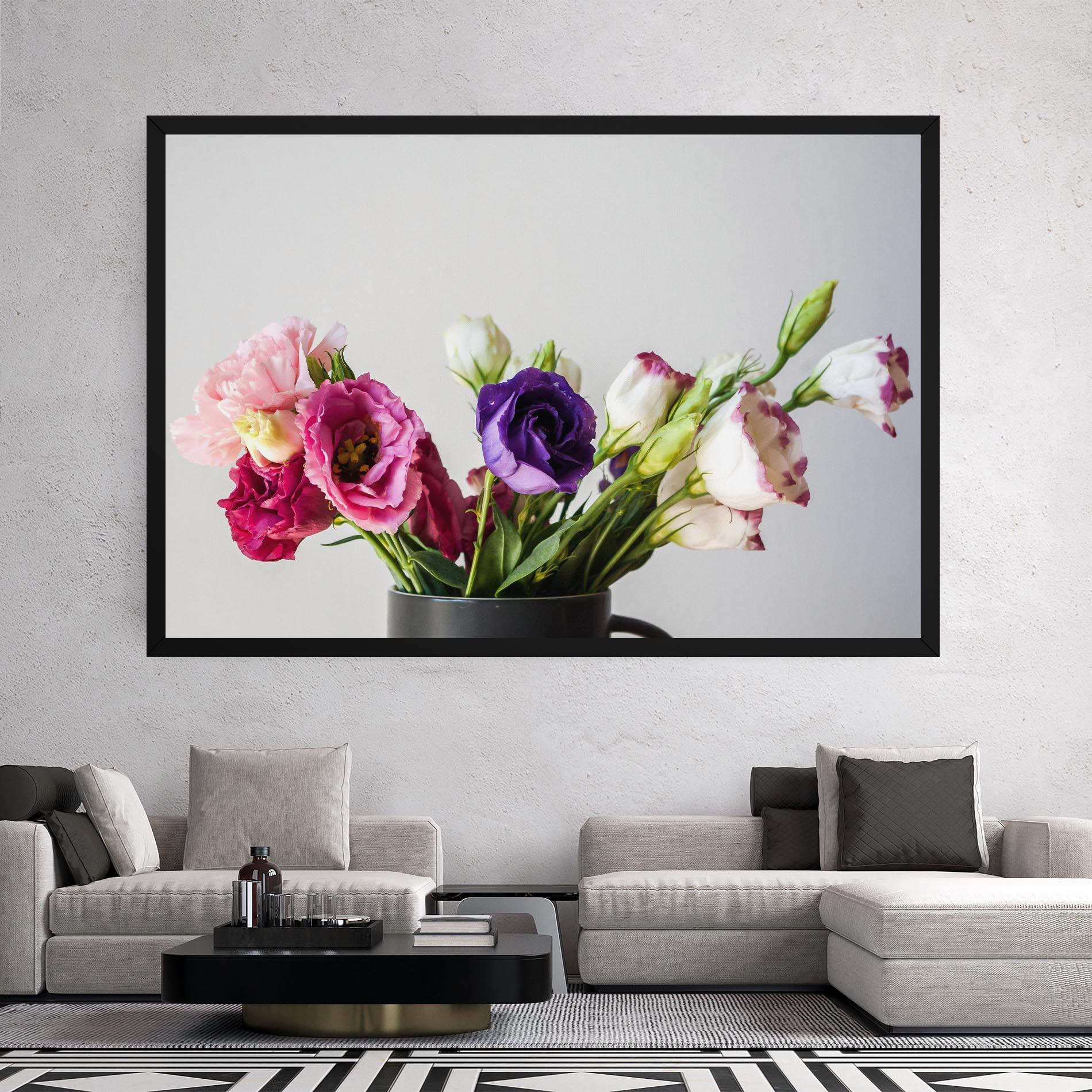Tablou Canvas Flowers In Vase mockup 2