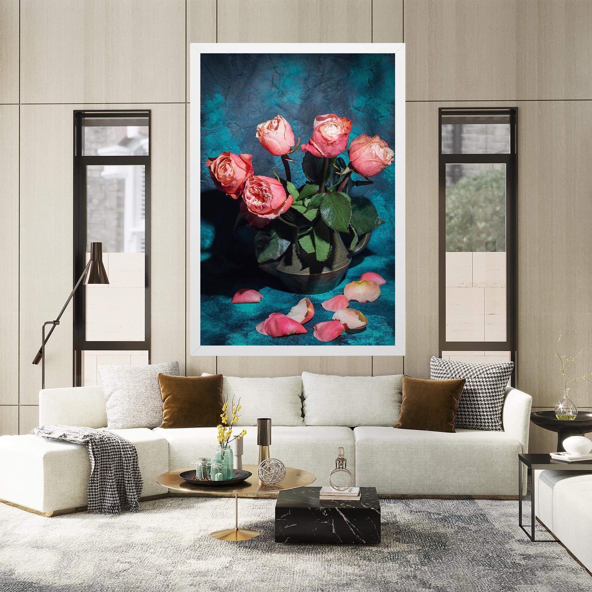 Tablou Canvas Bouquet Roses Vase mockup 2