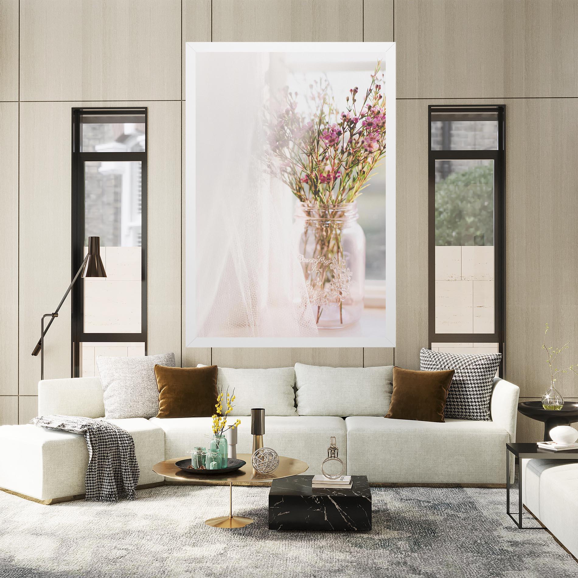 Tablou Canvas Field Flowers Vase mockup 2