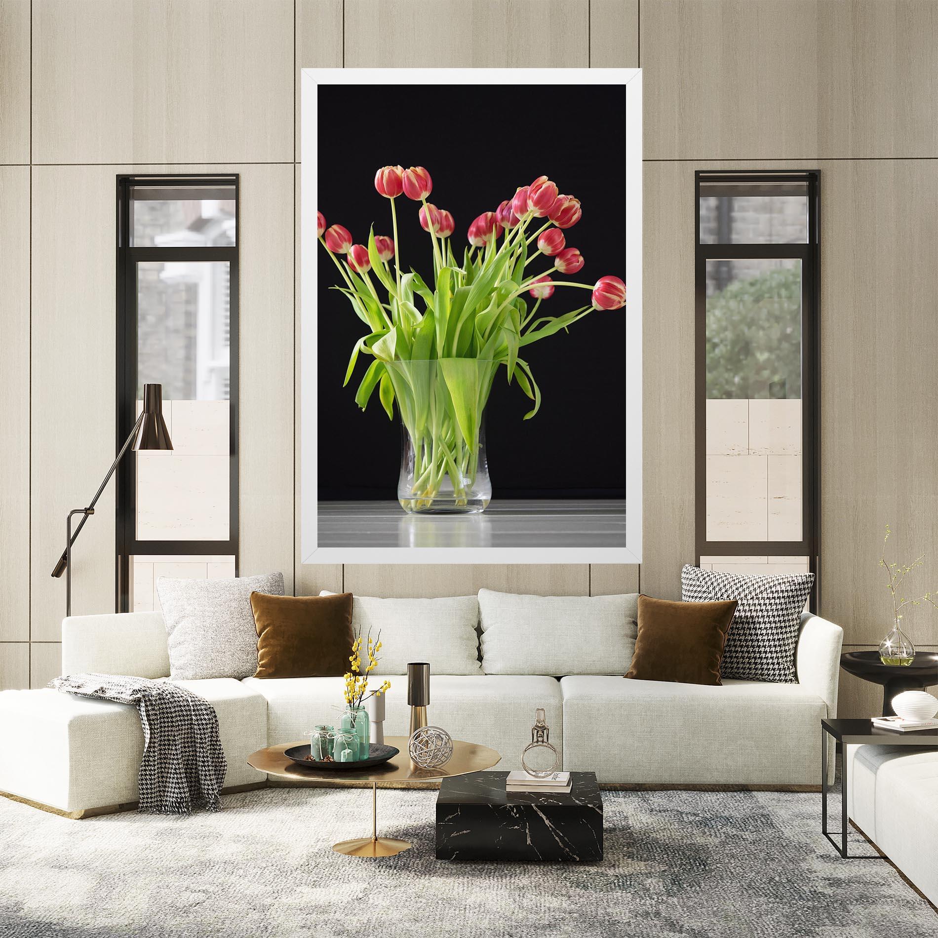 Tablou Canvas Tiny Tulips Vase mockup 2