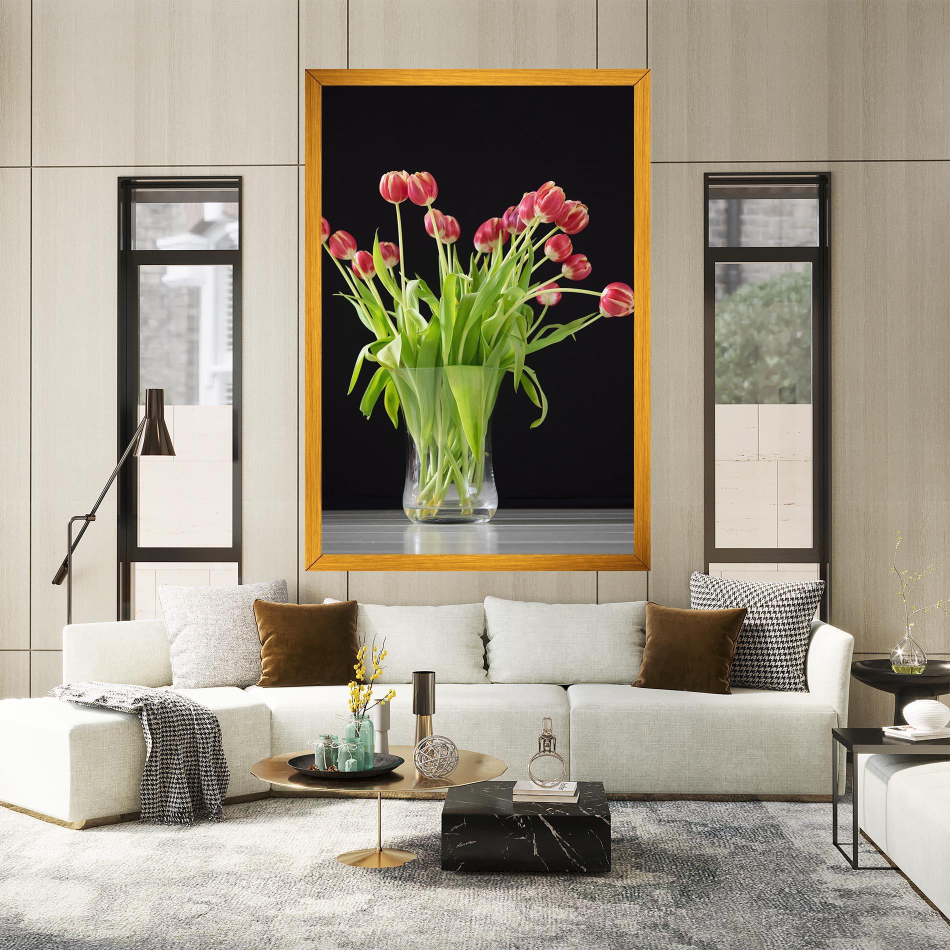 Tablou Canvas Tiny Tulips Vase mockup 2