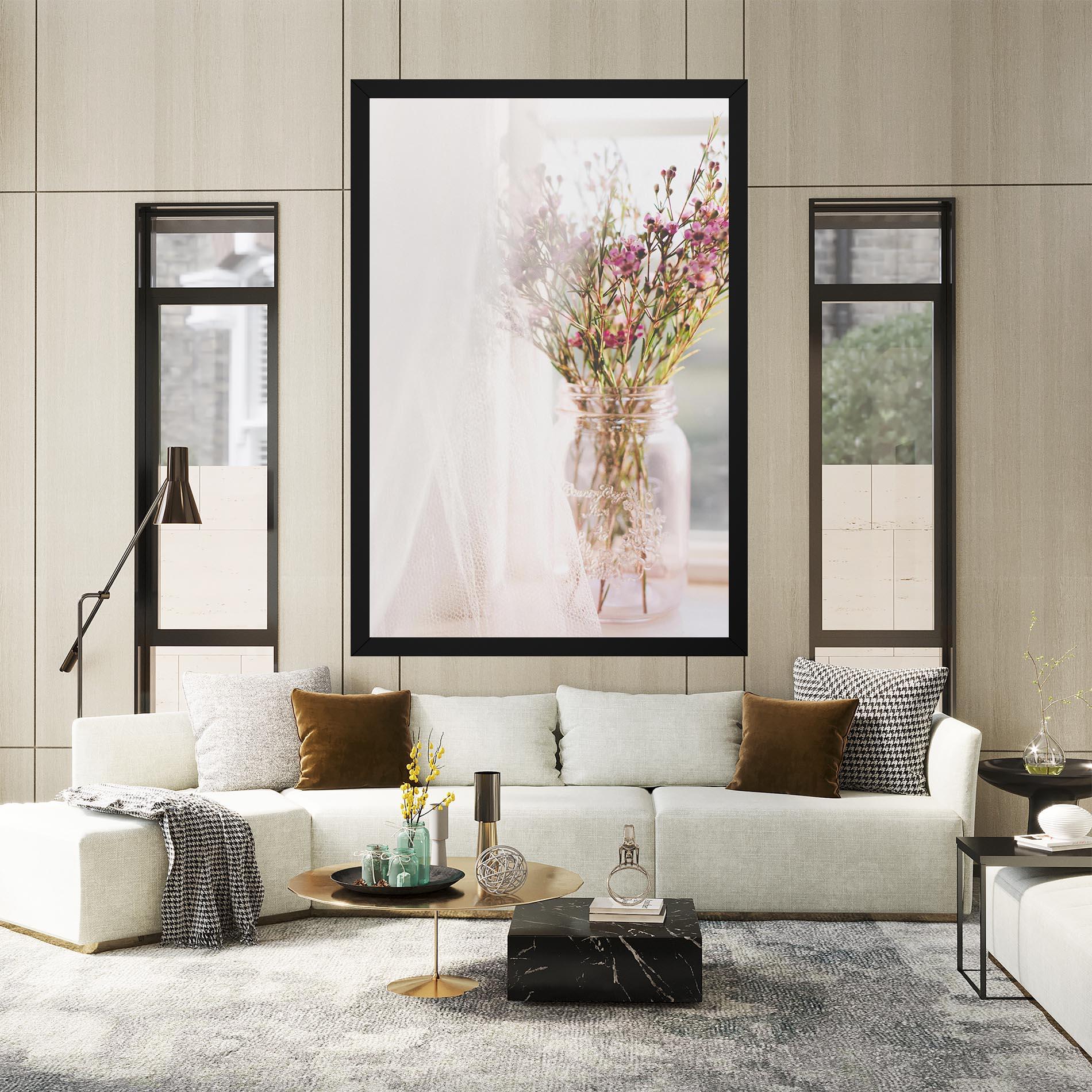 Tablou Canvas Field Flowers Vase mockup 2