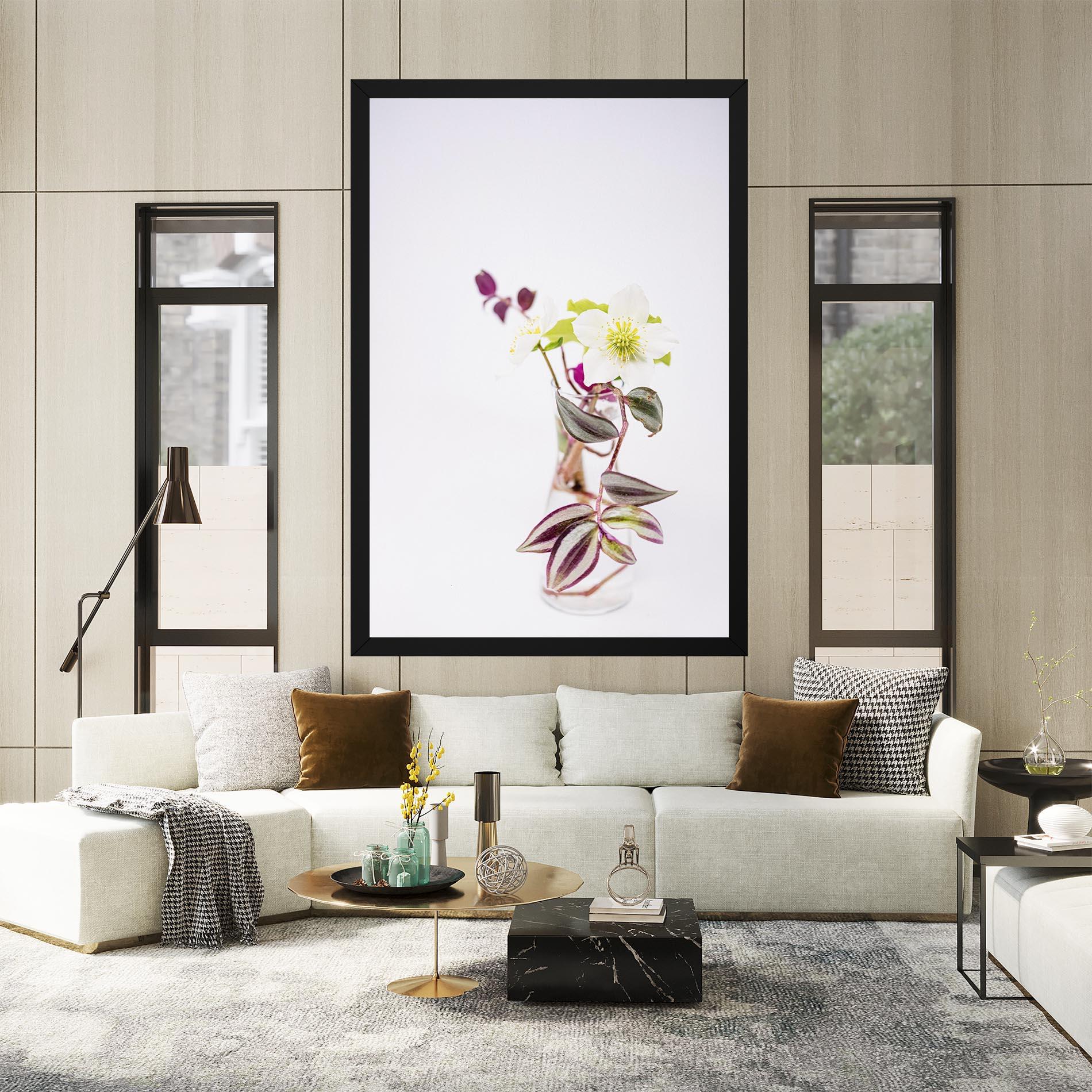 Tablou Canvas Pretty Leaf Vase mockup 2