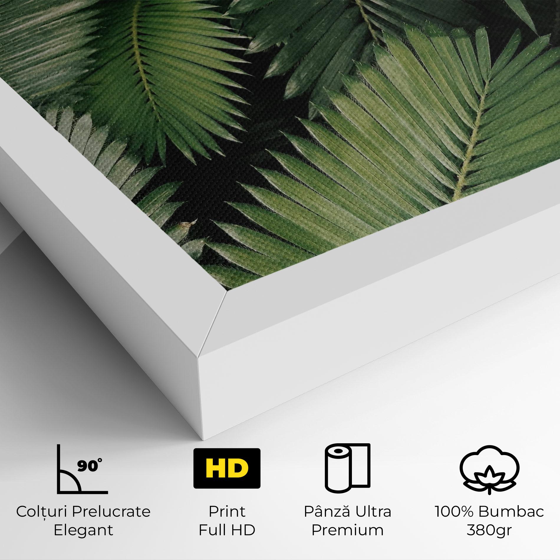 Tablou Canvas Green Leaves mockup 4