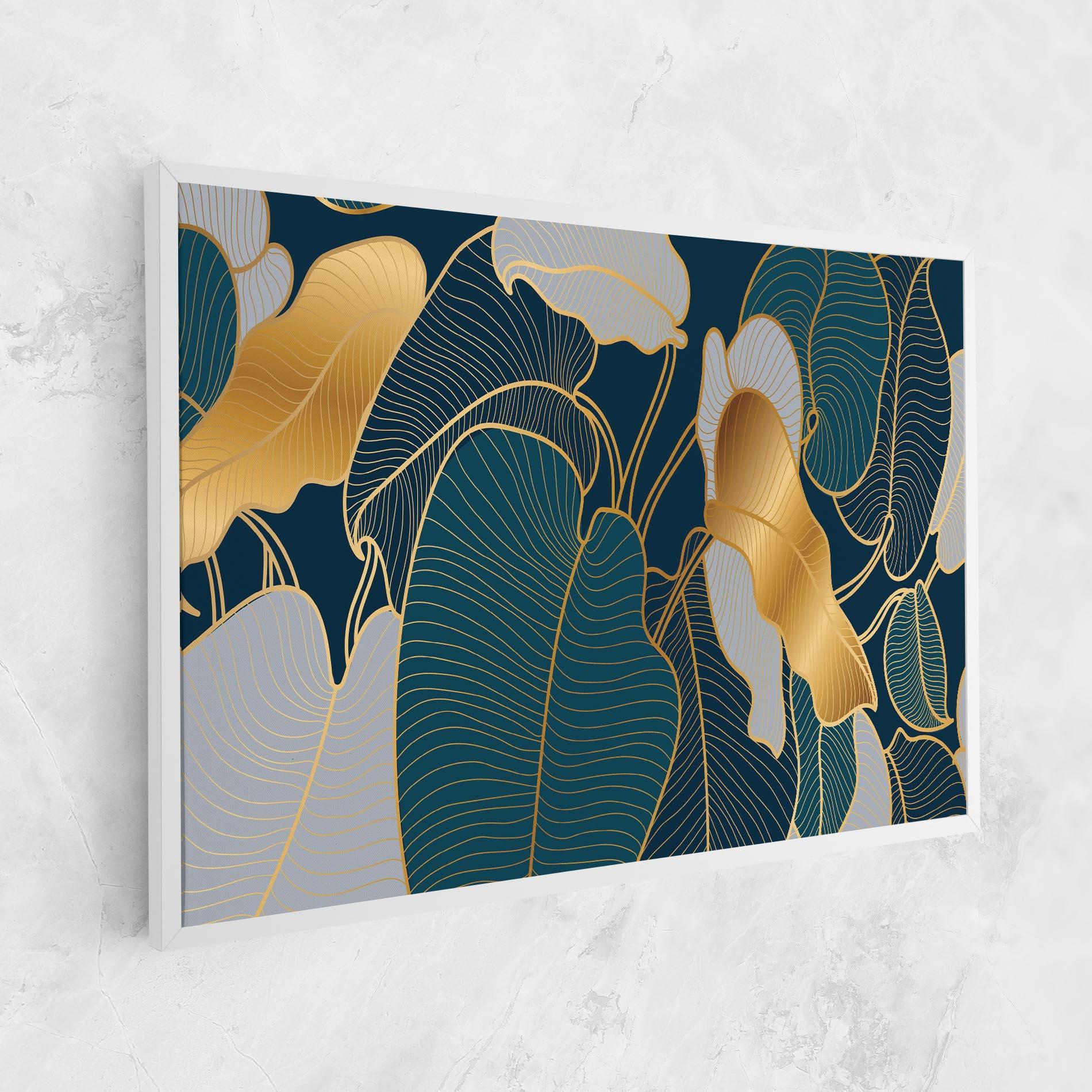 Tablou Canvas Golden Leaves mockup 1