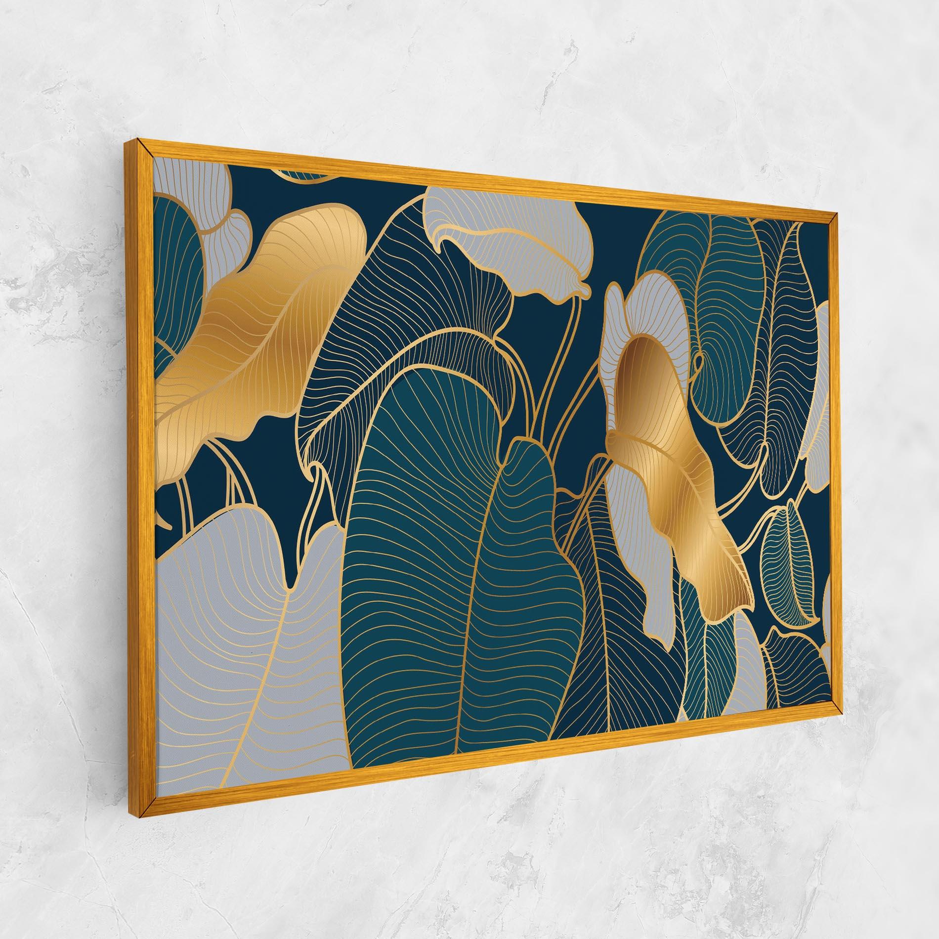 Tablou Canvas Golden Leaves mockup 1