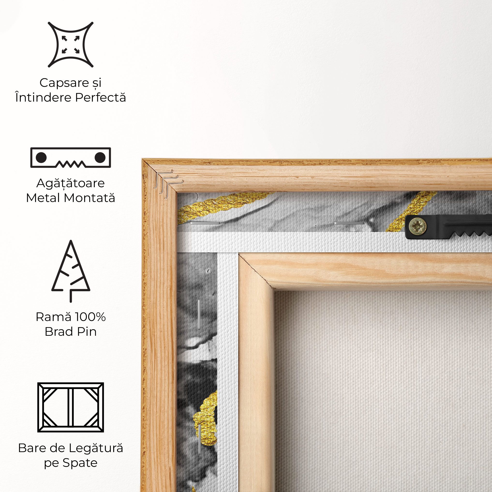 Abstract Golden Leaves mockup 5