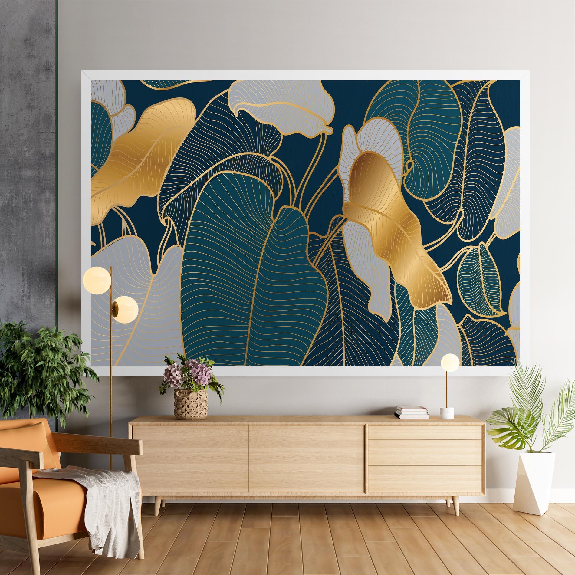 Tablou Canvas Golden Leaves mockup 9