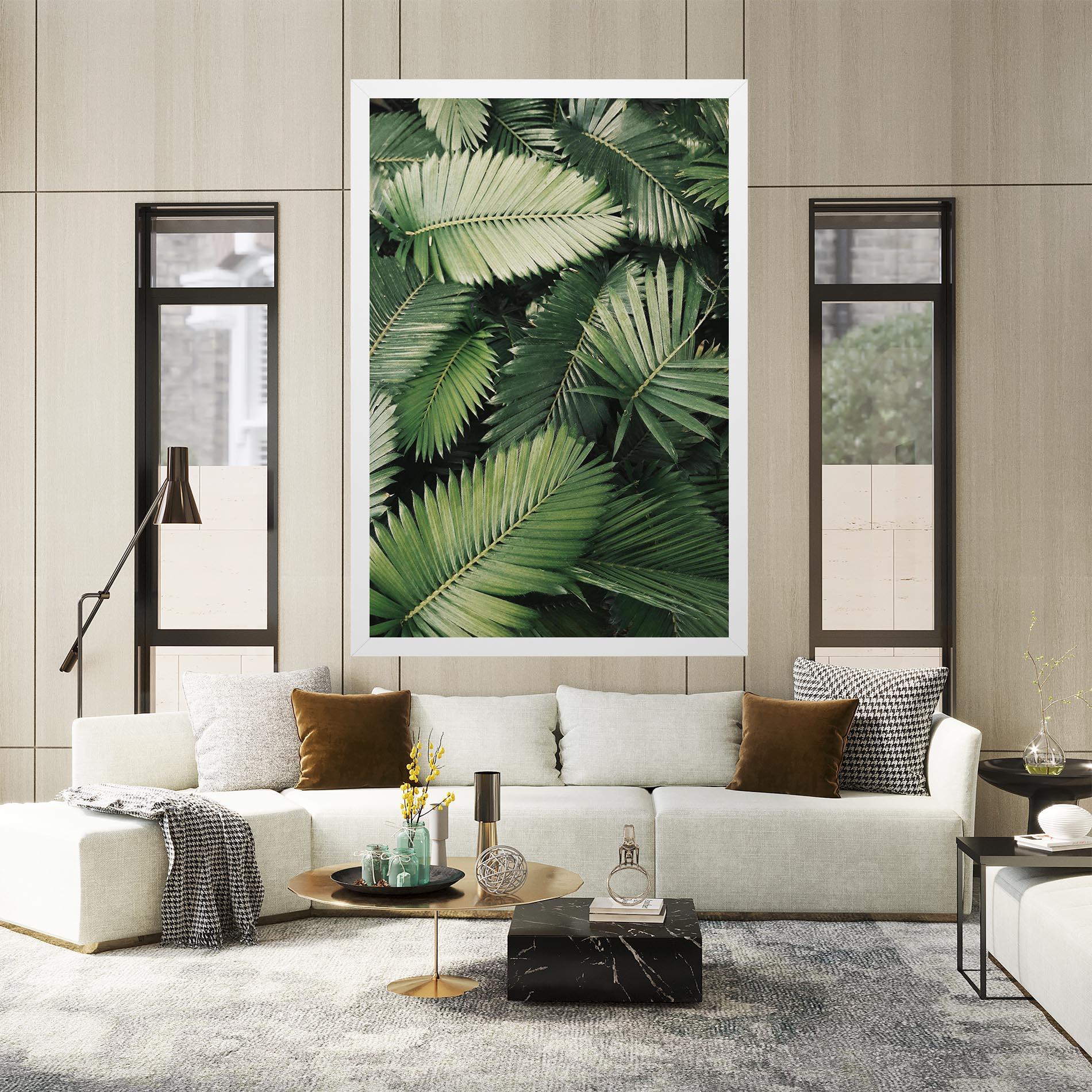 Tablou Canvas Green Leaves mockup 2