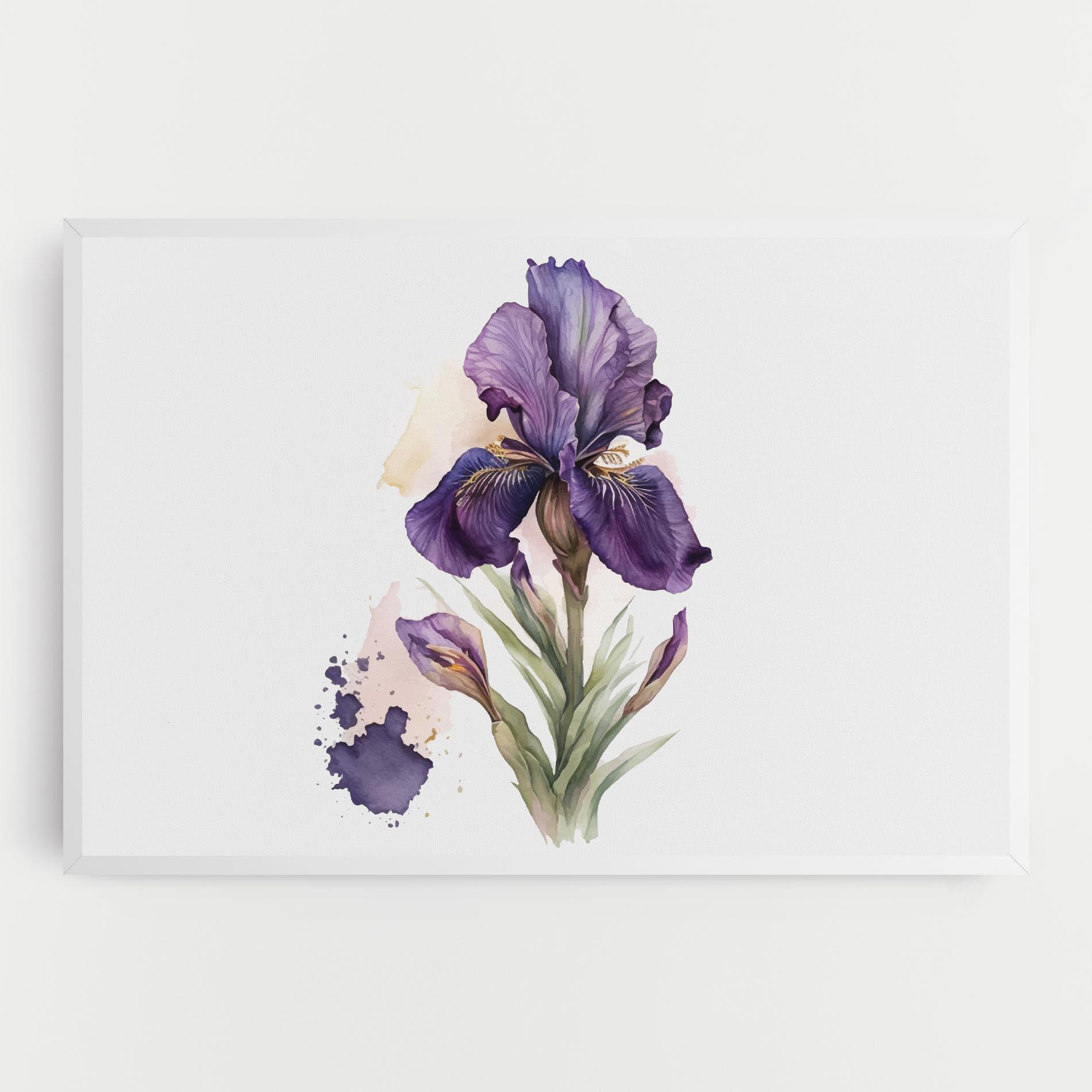 Tablou Canvas Beautiful Purple Iris mockup 0