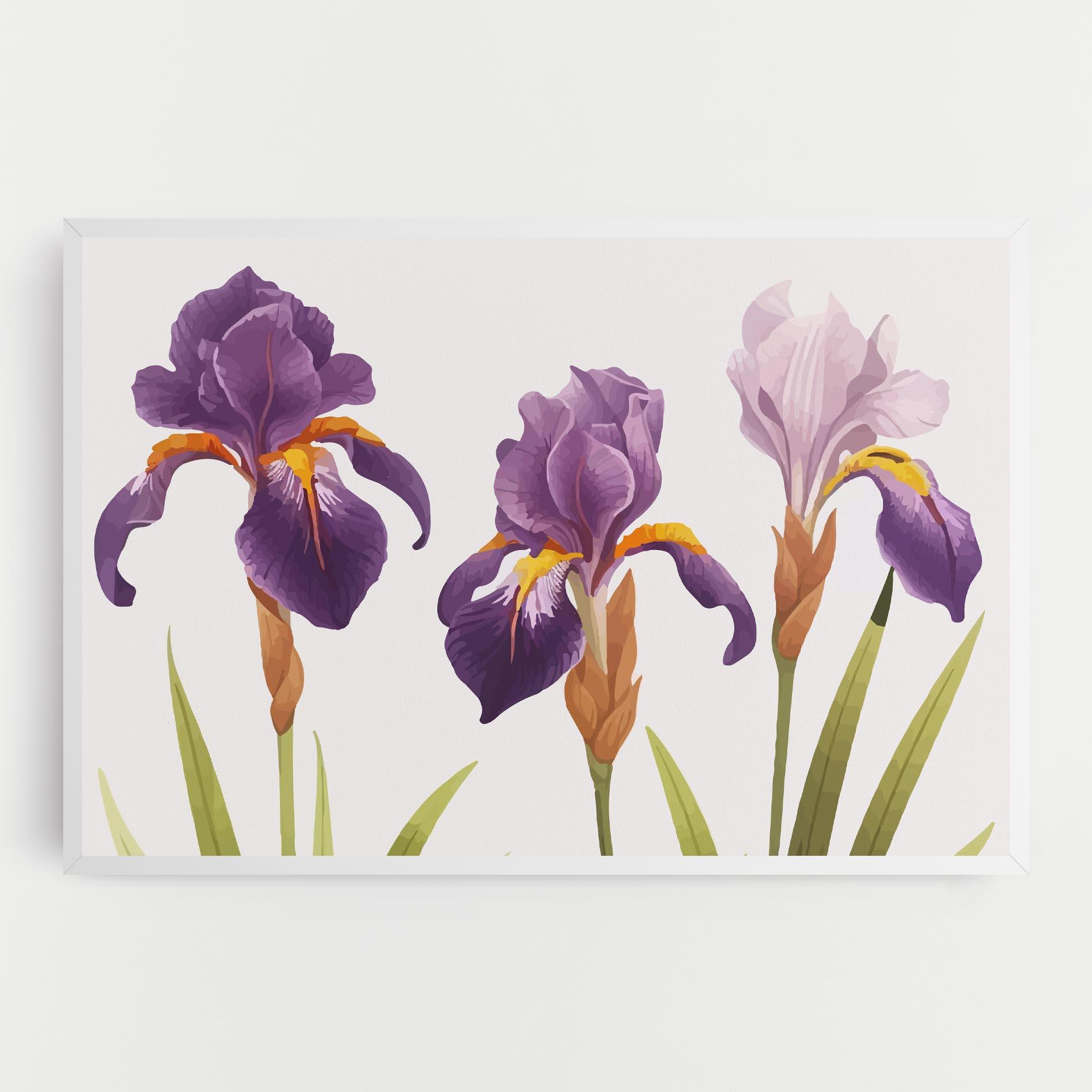 Tablou Canvas Iris Leaf mockup 0