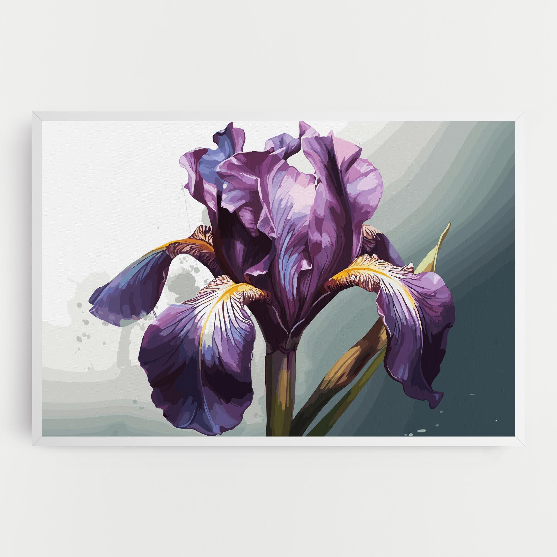 Tablou Canvas Purple Blue Iris mockup 0