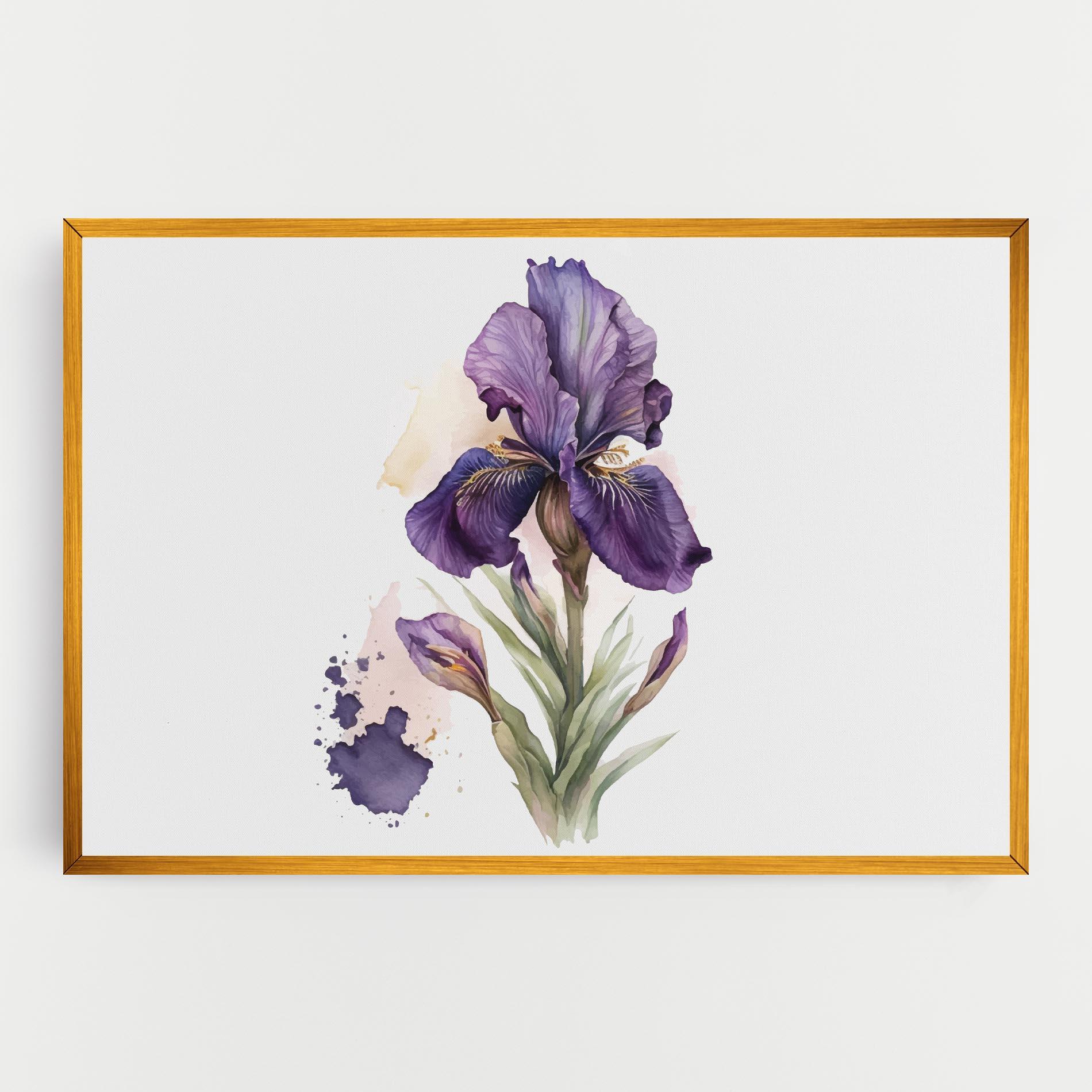 Tablou Canvas Beautiful Purple Iris mockup 0